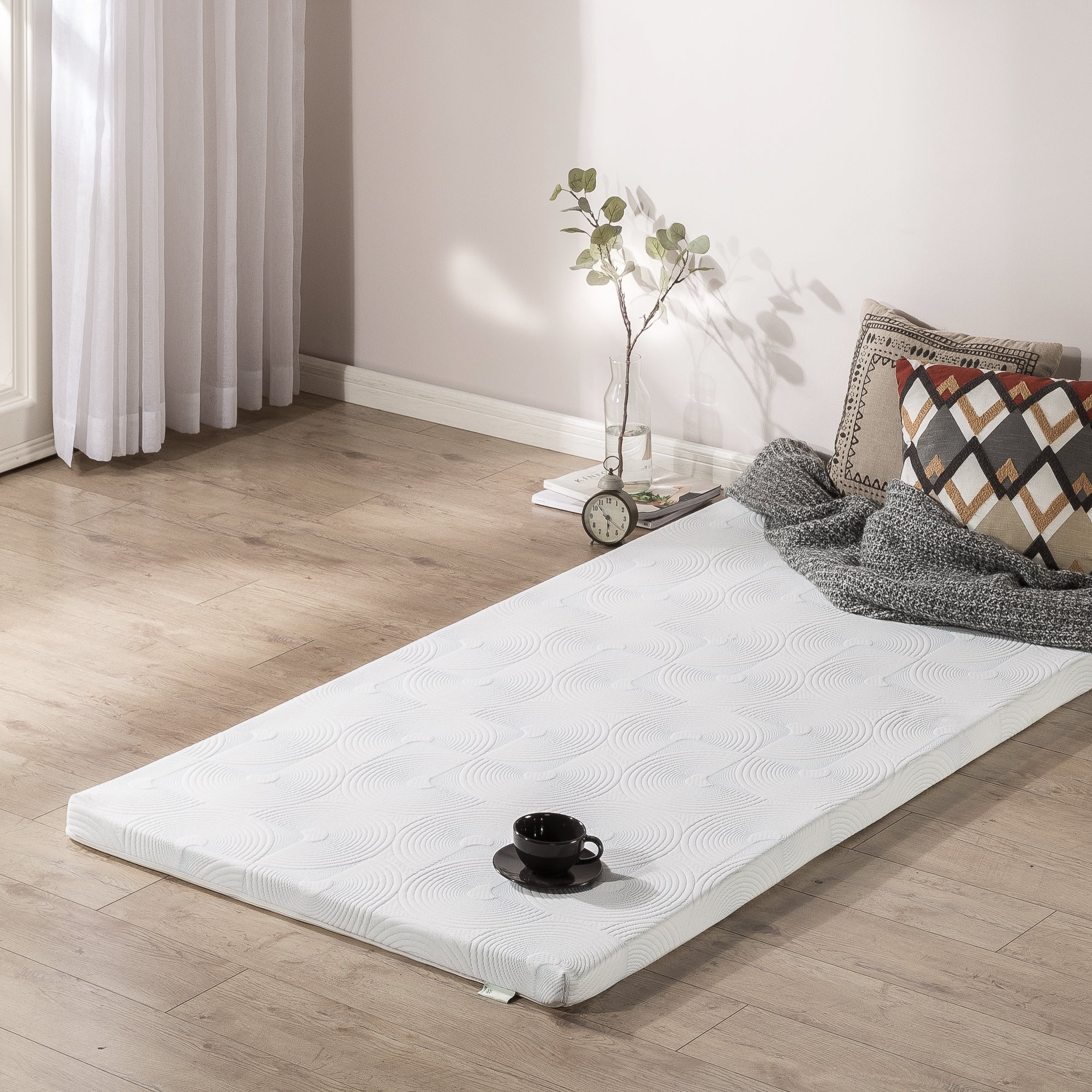 Zinus 3 Inch Cooling Gel Memory Foam Mattress Topper - Queen Size, Pressure Relief & Temperature Regulation for Better Sleep - Perfect for Hot Sleepers & Back Pain Relief