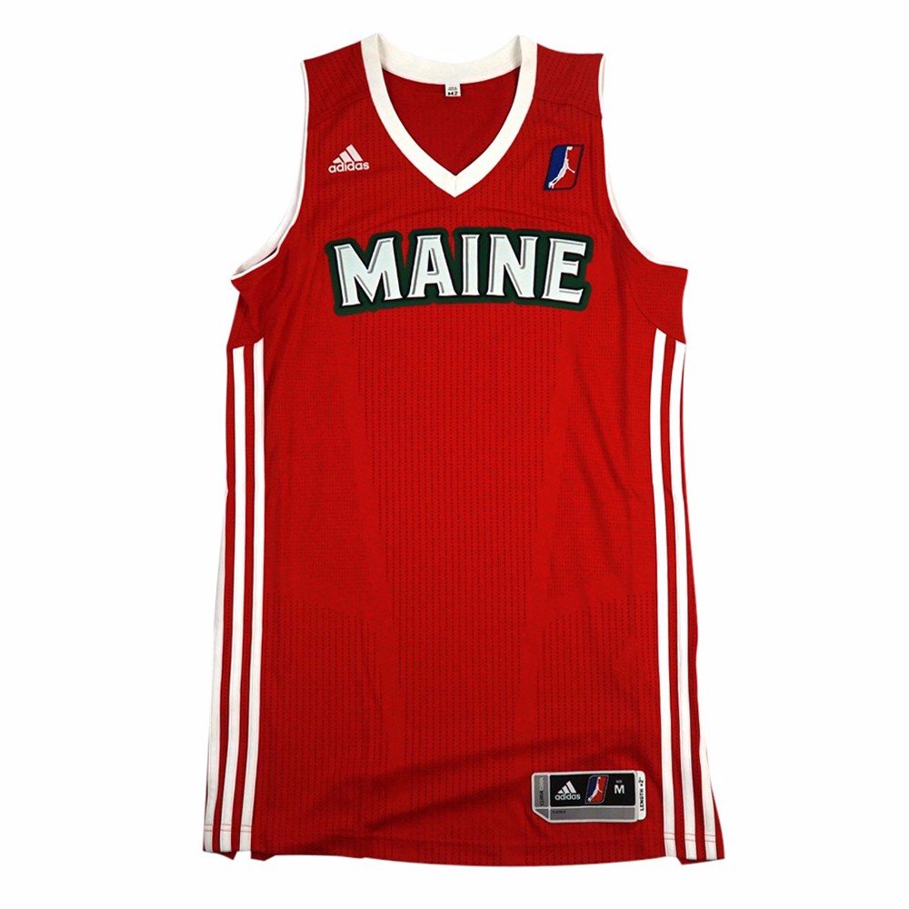 Adidas Maine Red Claws Authentic On-Court Team Issued Pro Cut Basketball Jersey for Men - XX-Large-Tall Size - Perfect for NBA Fans, Game Days & Sports Collectors
