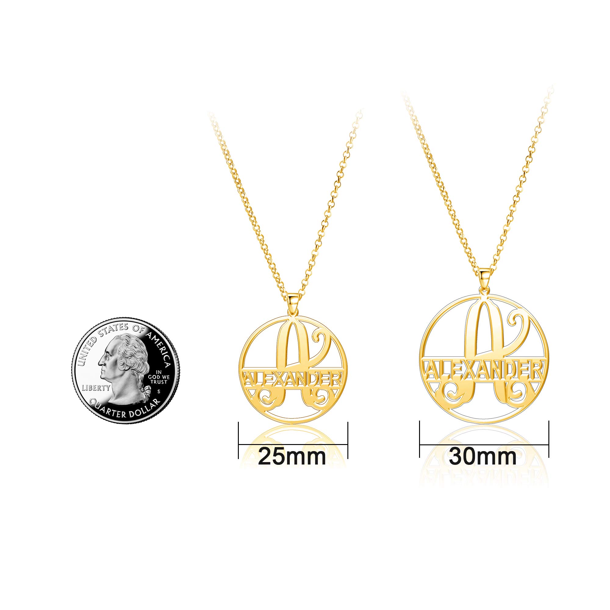 Drake Name Necklace - Personalized Sterling Silver Jewelry for Women & Men | Perfect Gift for Birthday, Anniversary & Valentine's Day
