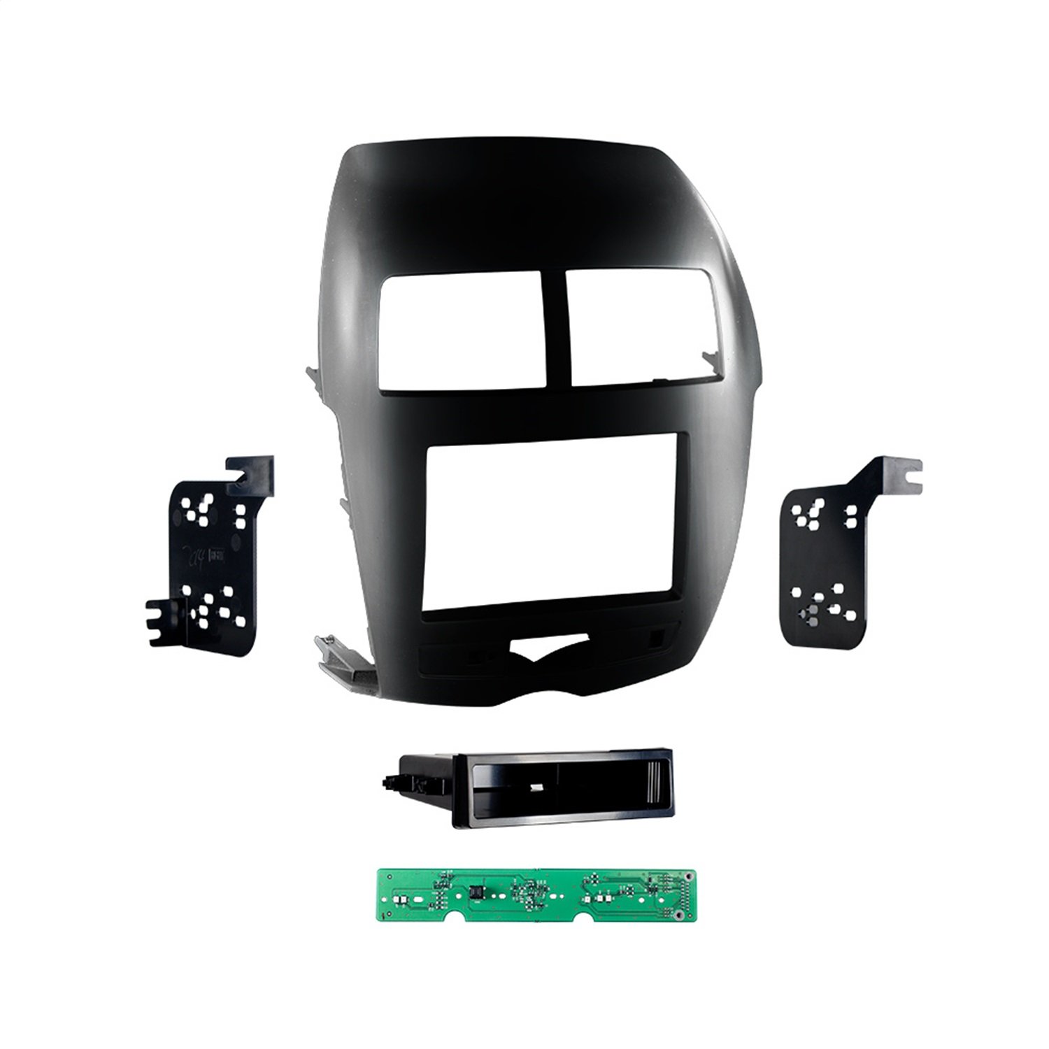 Metra Electronics 99-7014HG High Gloss Black Single/Double DIN Car Stereo Dash Kit - Universal Fit for Aftermarket Radio Installation in Vehicles - Perfect for Toyota, Honda, Ford & More