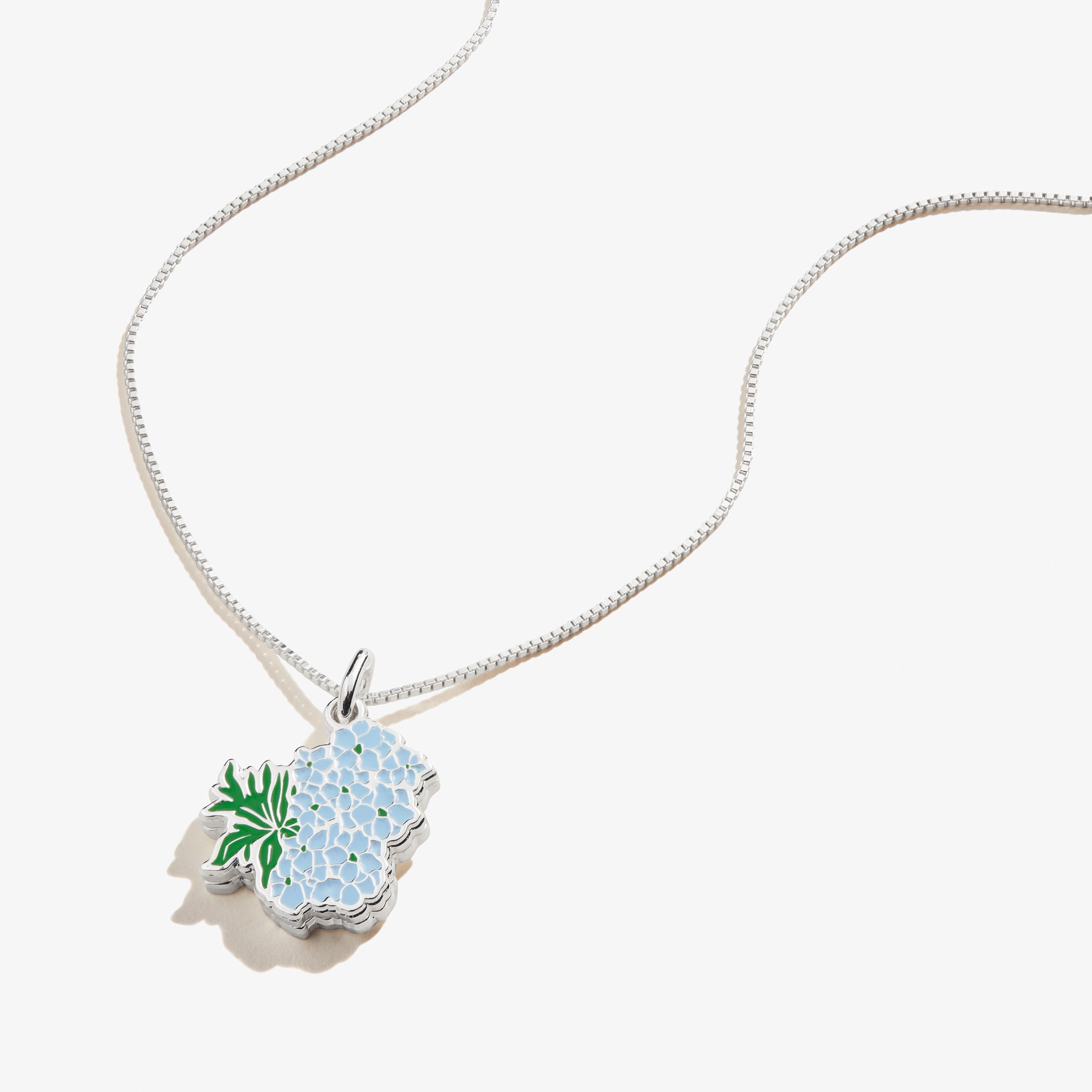 Delphinium Flower 'Celebrate Life And Make Memories' Sterling Silver Necklace - Perfect for Anniversaries, Birthdays & Special Occasions