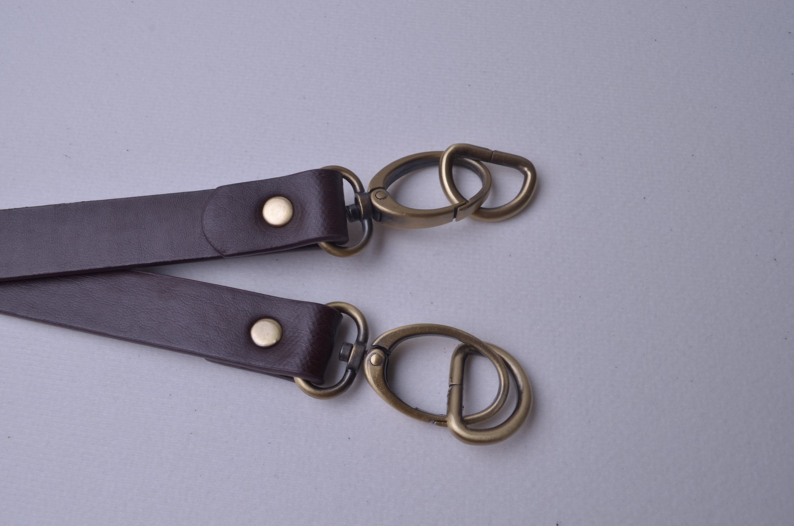 Wento 2-Pack 25.5 Inch Long PU Leather Bag Handles - Replacement Purse Straps for Handbags, Totes & DIY Projects | Perfect for Repairing, Upcycling & Customizing Purses