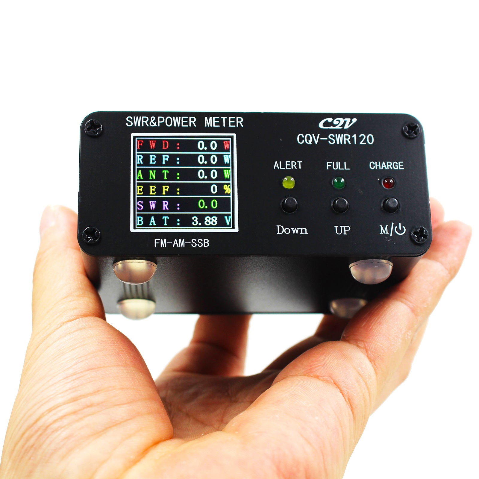 1.8MHz-54MHz Standing Wave Meter with 240x240 Full Color LCD Display - RF Power Meter for Ham Radio, Antenna Testing & SWR Measurement
