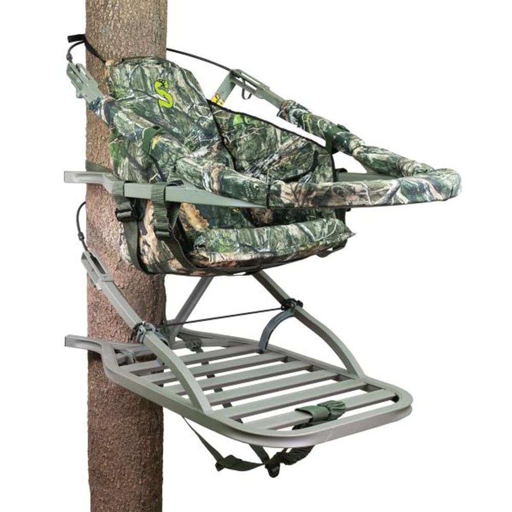 Summit Treestands 180 Max SD Climbing Treestand - Lightweight Hunting Stand for Deer & Bow Hunting - Perfect for Tree Stand Hunting in Woods & Forests