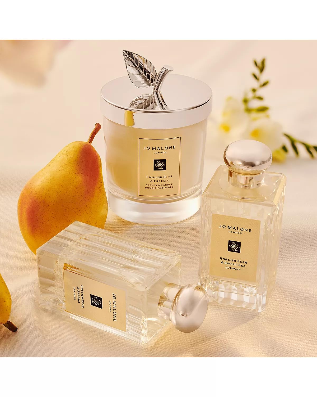 Jo Malone English Pear & Sweet Pea Cologne Spray for Women & Men - 3.4 oz / 100ml - Fresh Floral Fragrance for Everyday Wear, Date Nights & Special Occasions