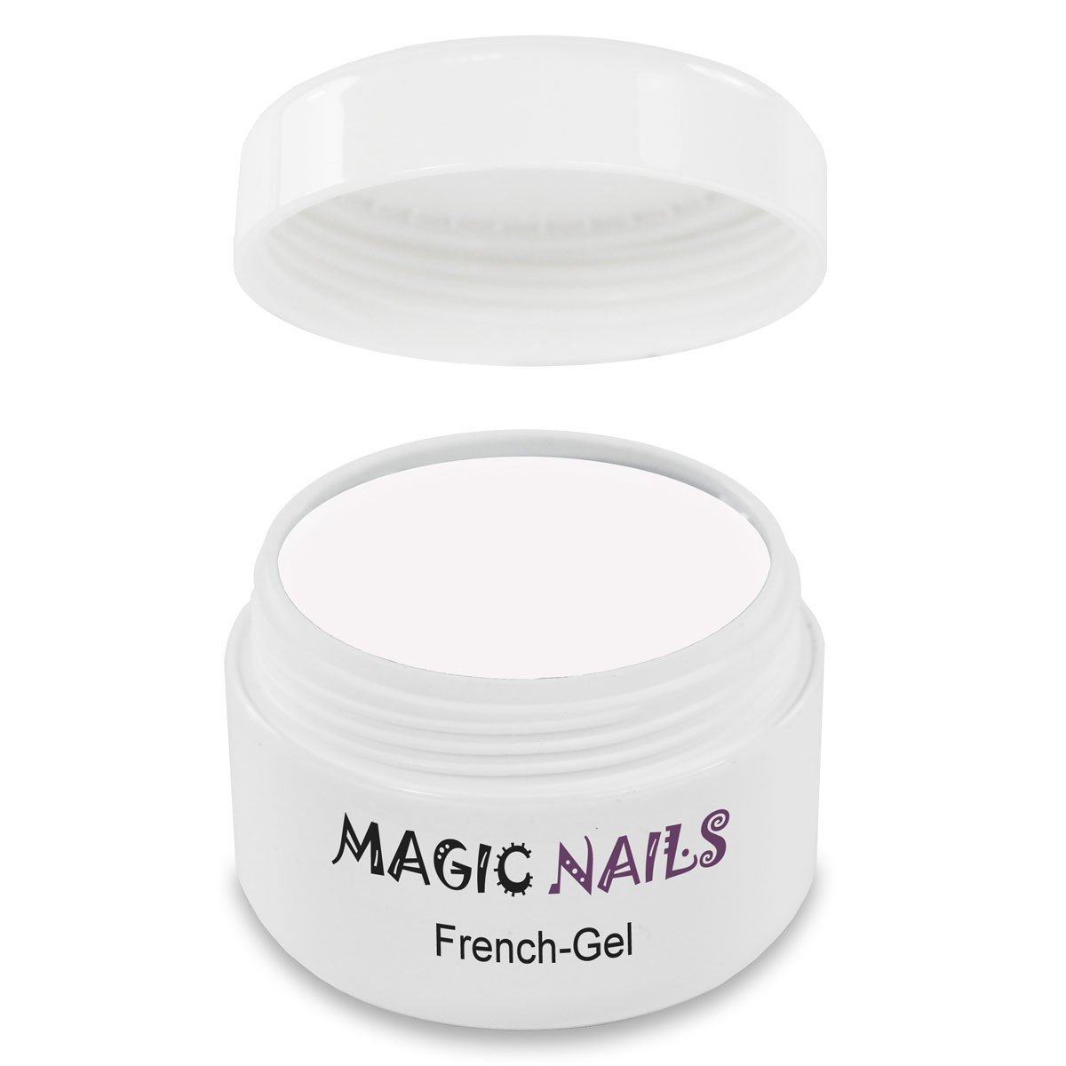 Magic Nails French UV Gel Super White – 50ml Soak Off Gel Polish for Salon & Home Manicure | Long Lasting Nail Art Design for Wedding, Party & Special Occasions
