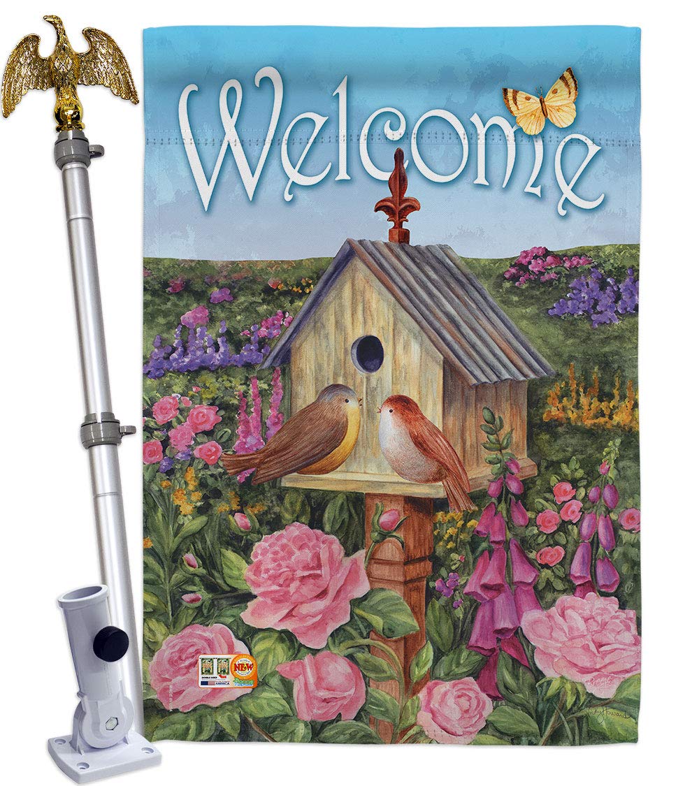 Welcome Bird Home Flag Set - 28
