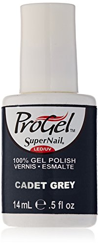 Supernail Gel Polish - Cadet Grey Shimmer (0.5 Fl Oz) | Long-Lasting UV/LED Nail Polish for Salon-Quality Manicures at Home | Perfect for Weddings, Parties & Everyday Wear