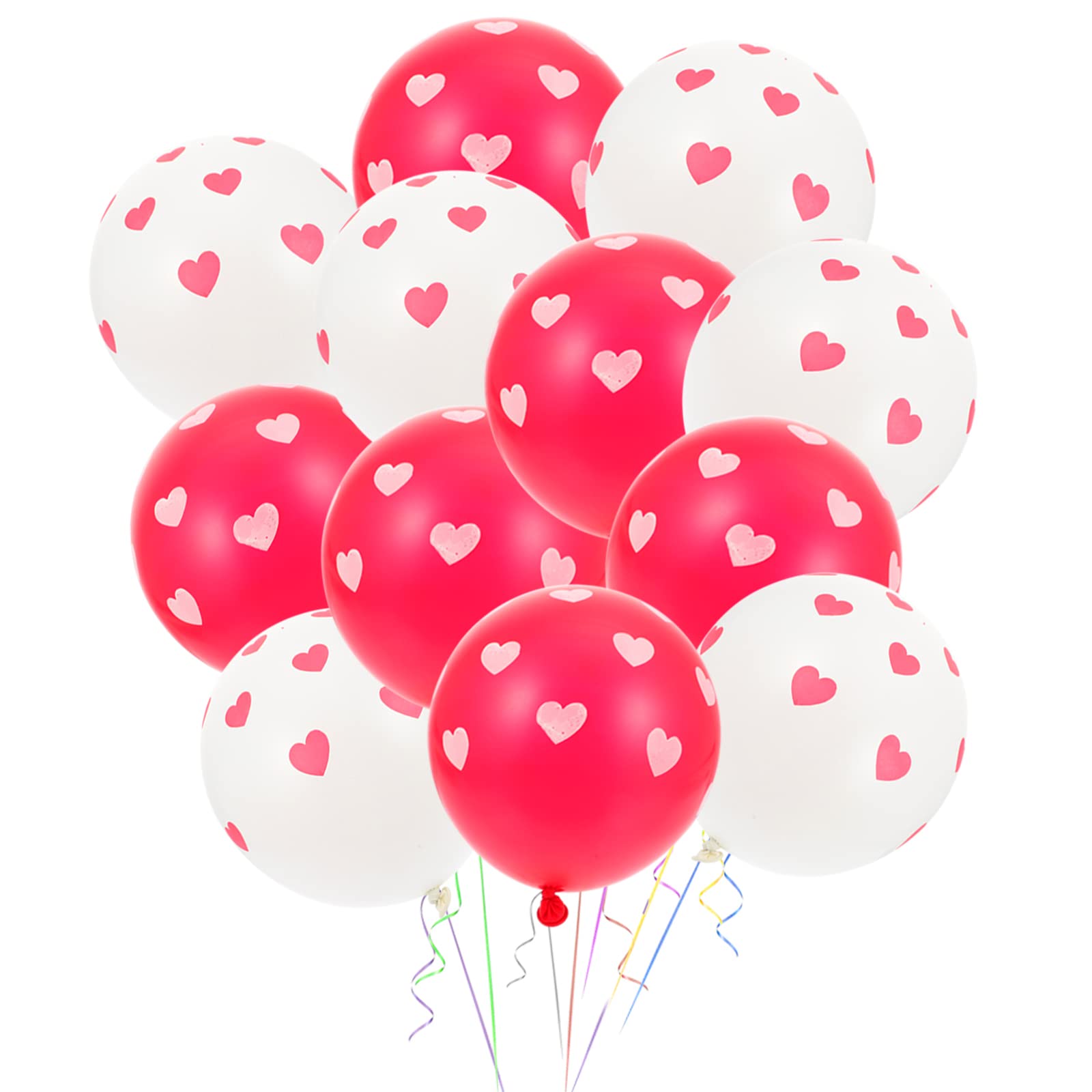 LUOZZY 20 Pcs Heart-Shaped Latex Balloons for Wedding, Valentine's Day Party Decorations - Perfect for Romantic Proposals, Anniversary Celebrations & Bridal Showers