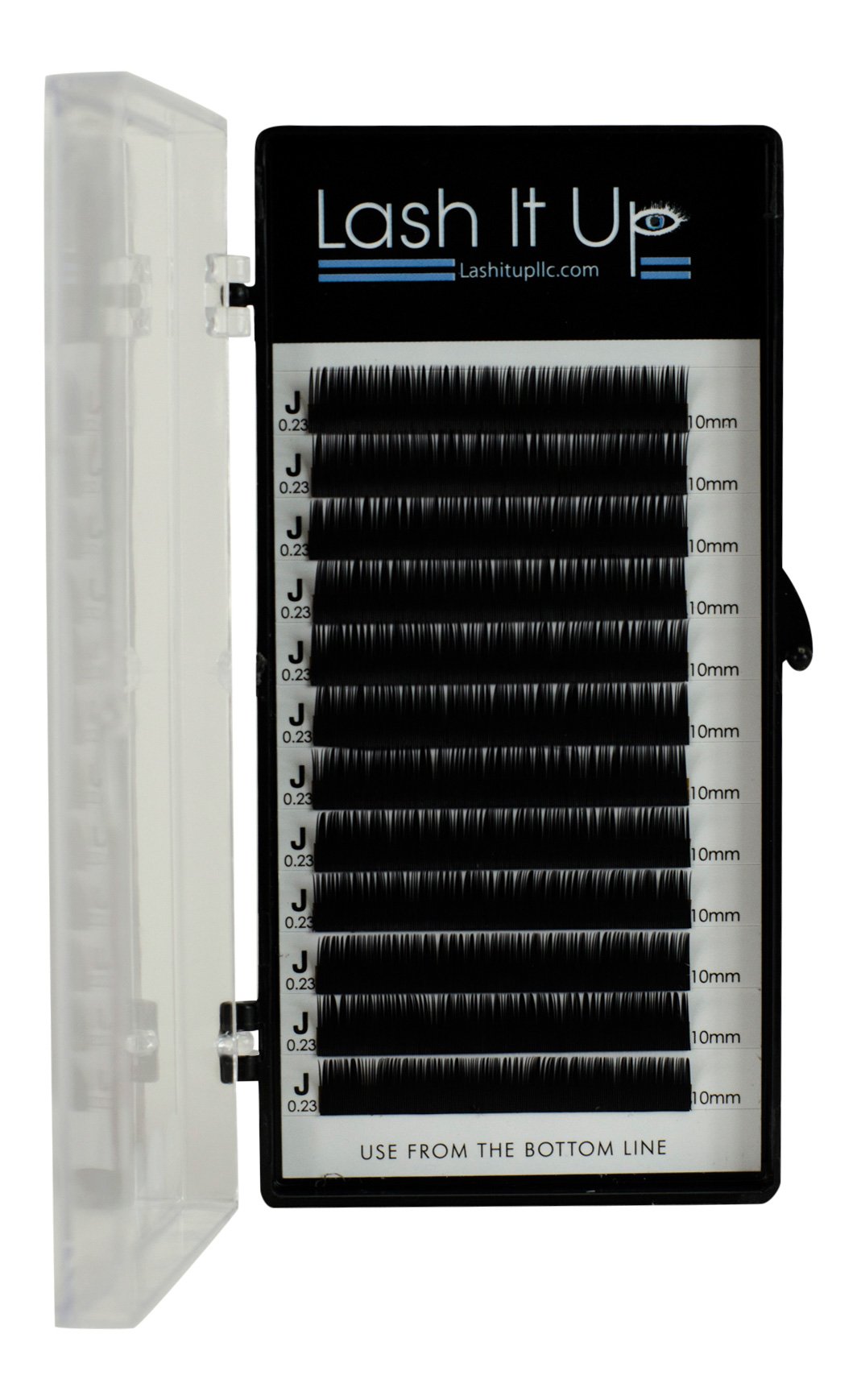 Lash it up Eyelash Extensions - J Curl 0.23mm Width 10mm Length - Natural Volume Lashes for Everyday Wear & Special Occasions