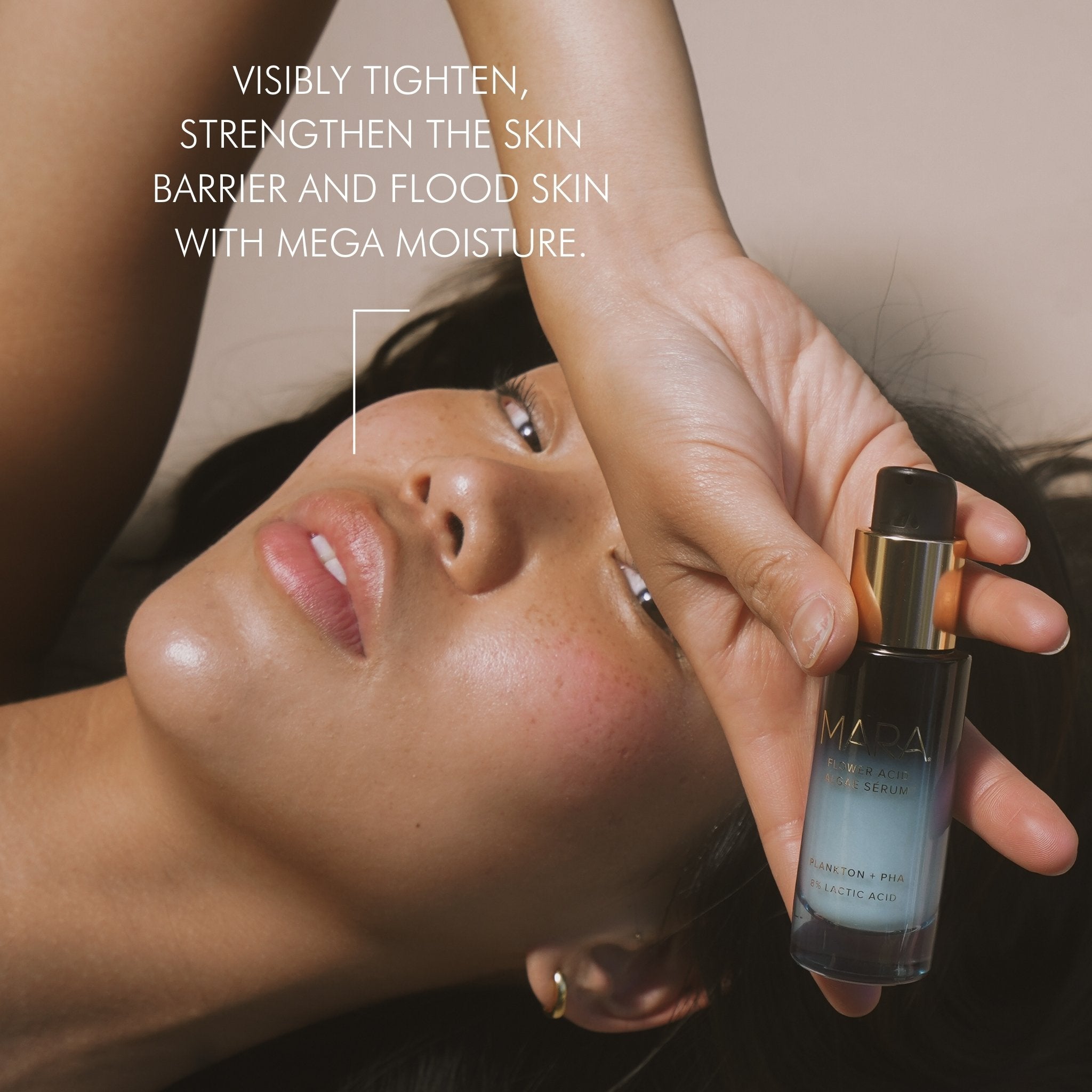 Flower Acid Algae Serum for Face - Brightening & Hydrating Skincare Treatment | Perfect for Night Routine & Anti-Aging Care