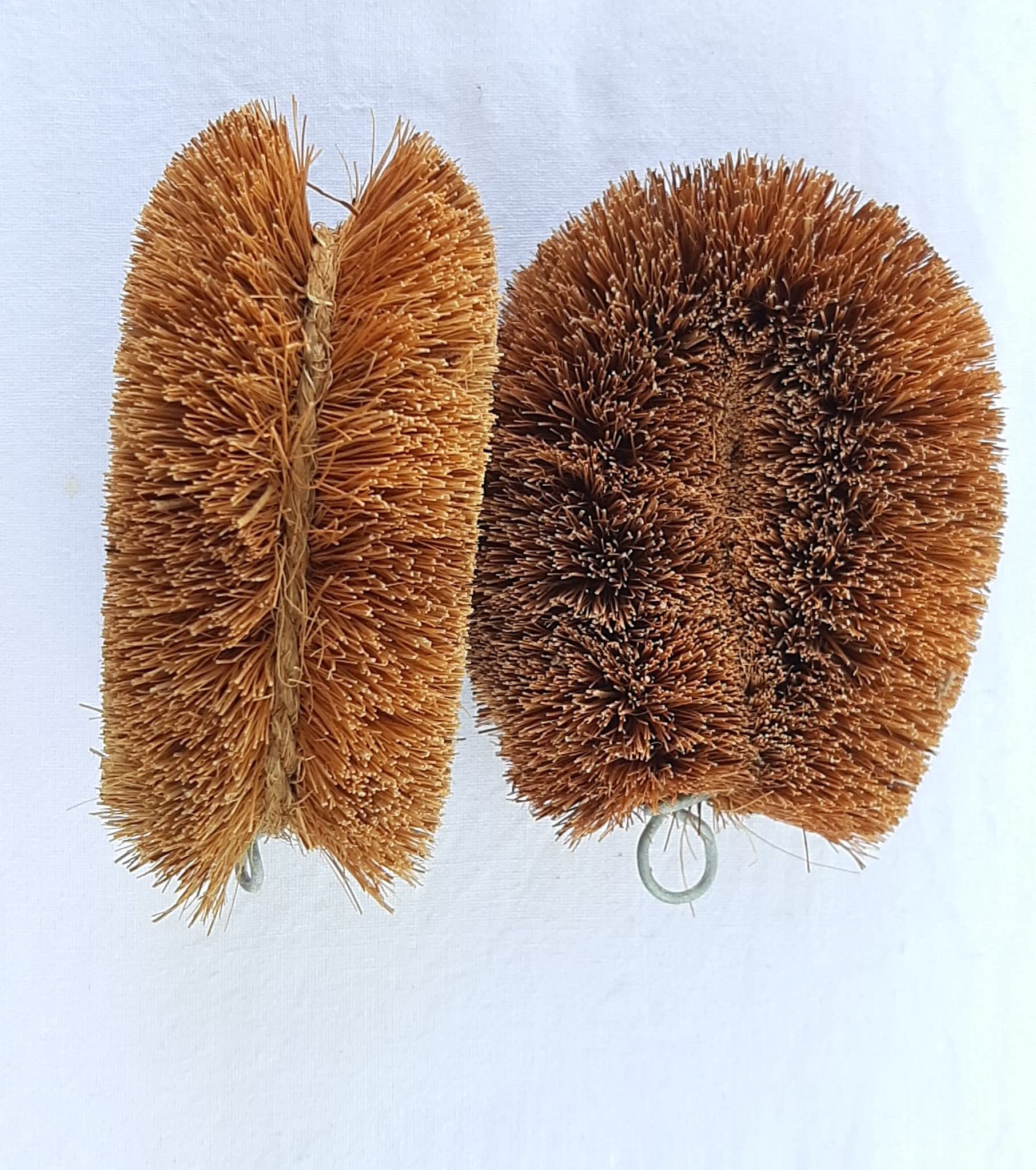 Natural Coconut Fiber Scrubber Brush for Fruits, Veggies & Kitchen Cleaning