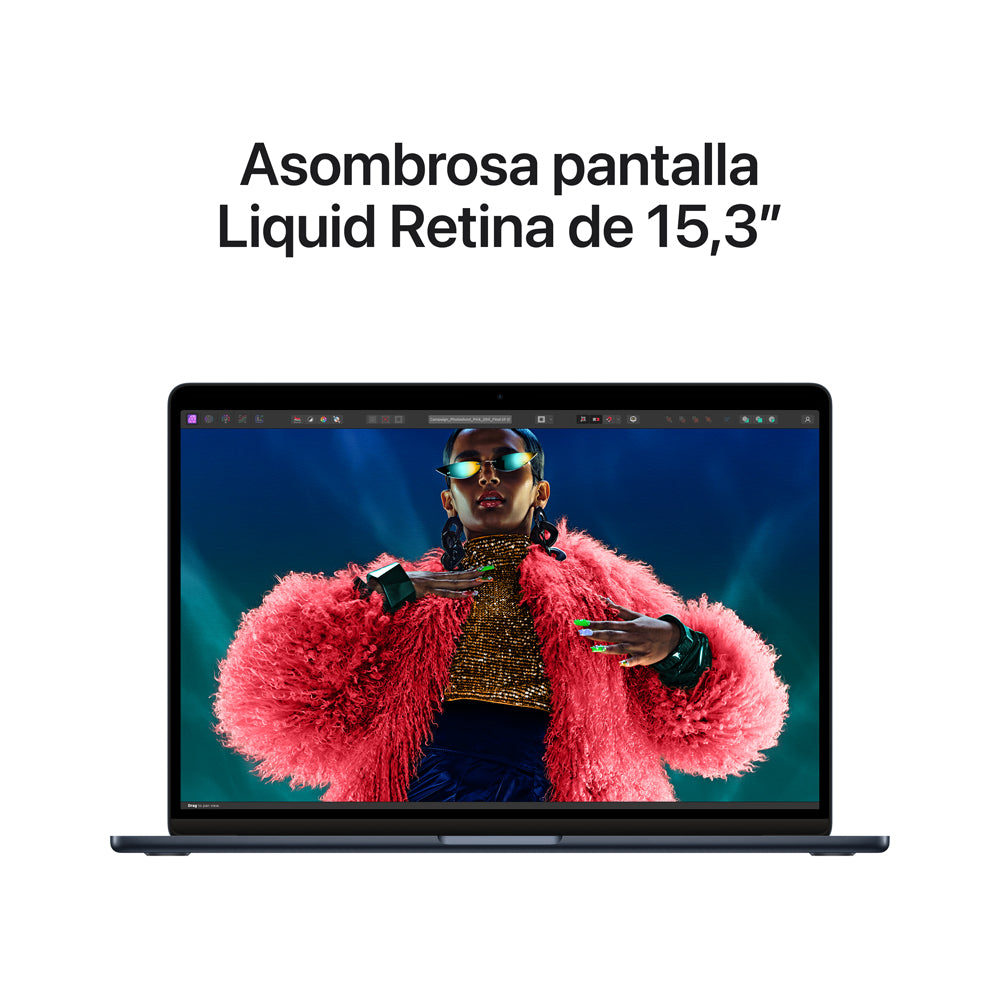 Apple MacBook Air 15-inch Laptop with M3 Chip - 8-Core CPU, 10-Core GPU, 512GB SSD Storage - Midnight Blue - Perfect for Students, Professionals & Creative Work