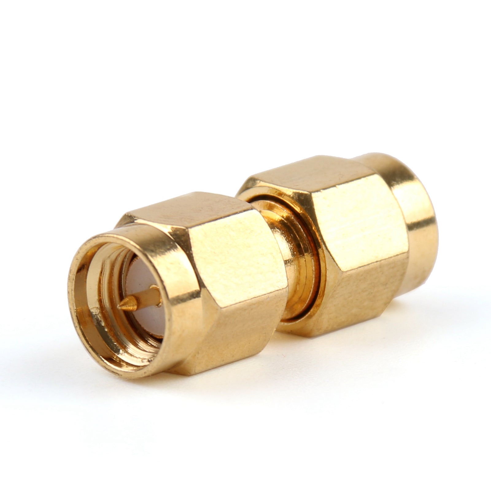 10Pcs SMA Male to RP-SMA Female RF Connector Adapter - Gold Plated Straight Plug for WiFi Antenna, Router, Drone, and Ham Radio Applications