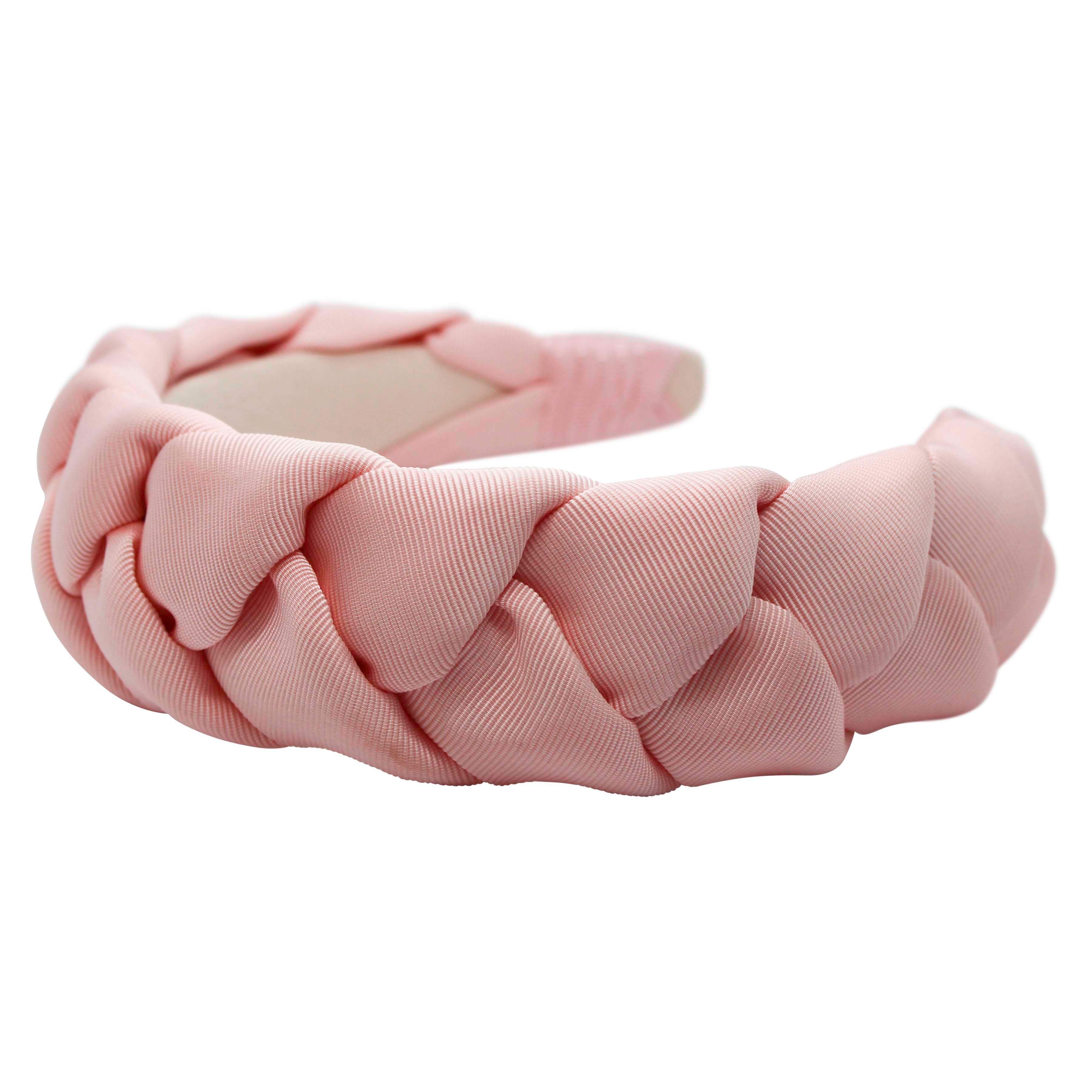 Anna Fashion Braid Grosgrain Headband 1.5 Inch Wide - Elegant Hair Accessory for Women, Girls - Perfect for Weddings, Parties & Everyday Wear