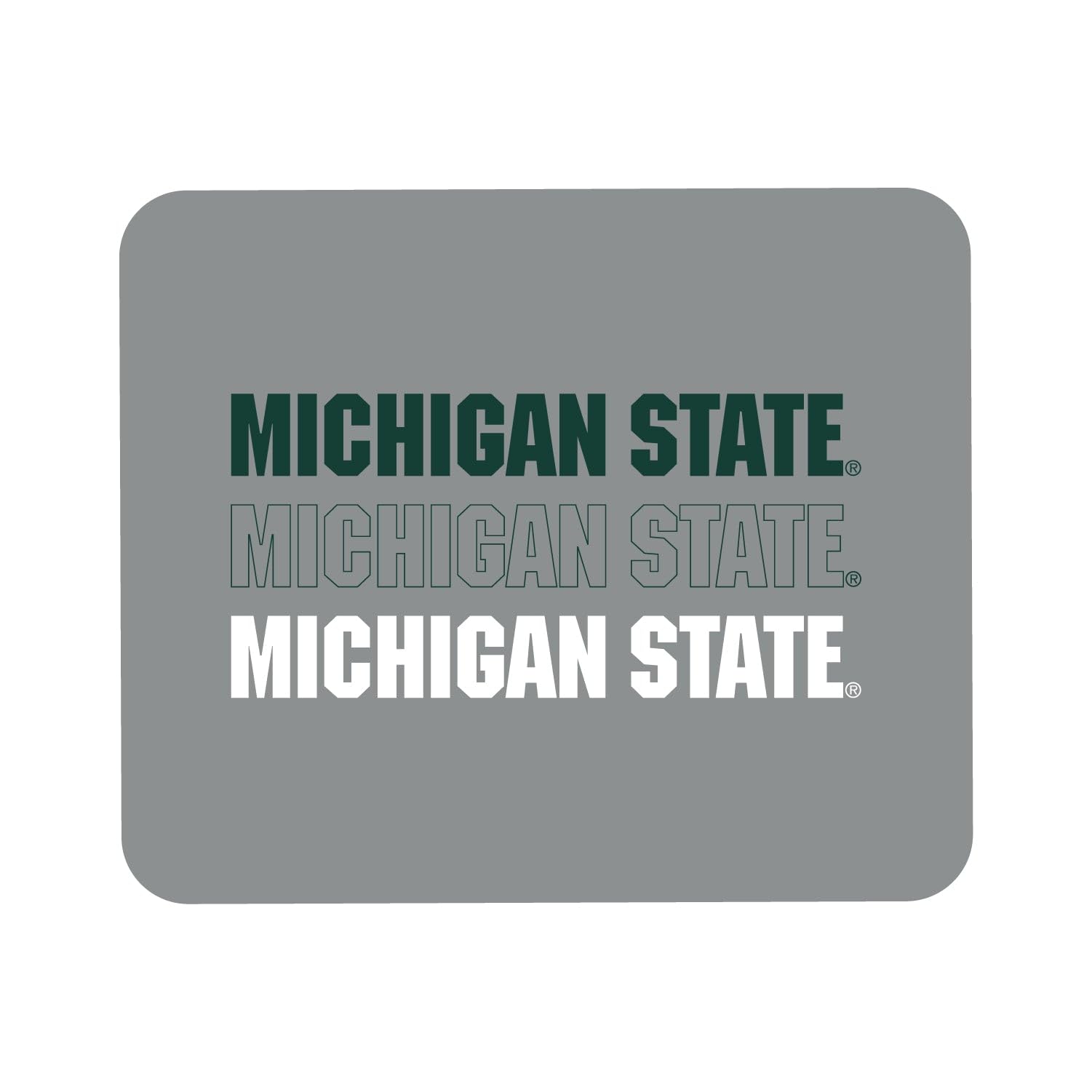 Michigan State University Mouse Pad - Non-Slip Fabric Gaming & Office Desk Mat for Computers, Laptops - Perfect for Spartan Fans, Students & Alumni (3-Pack)