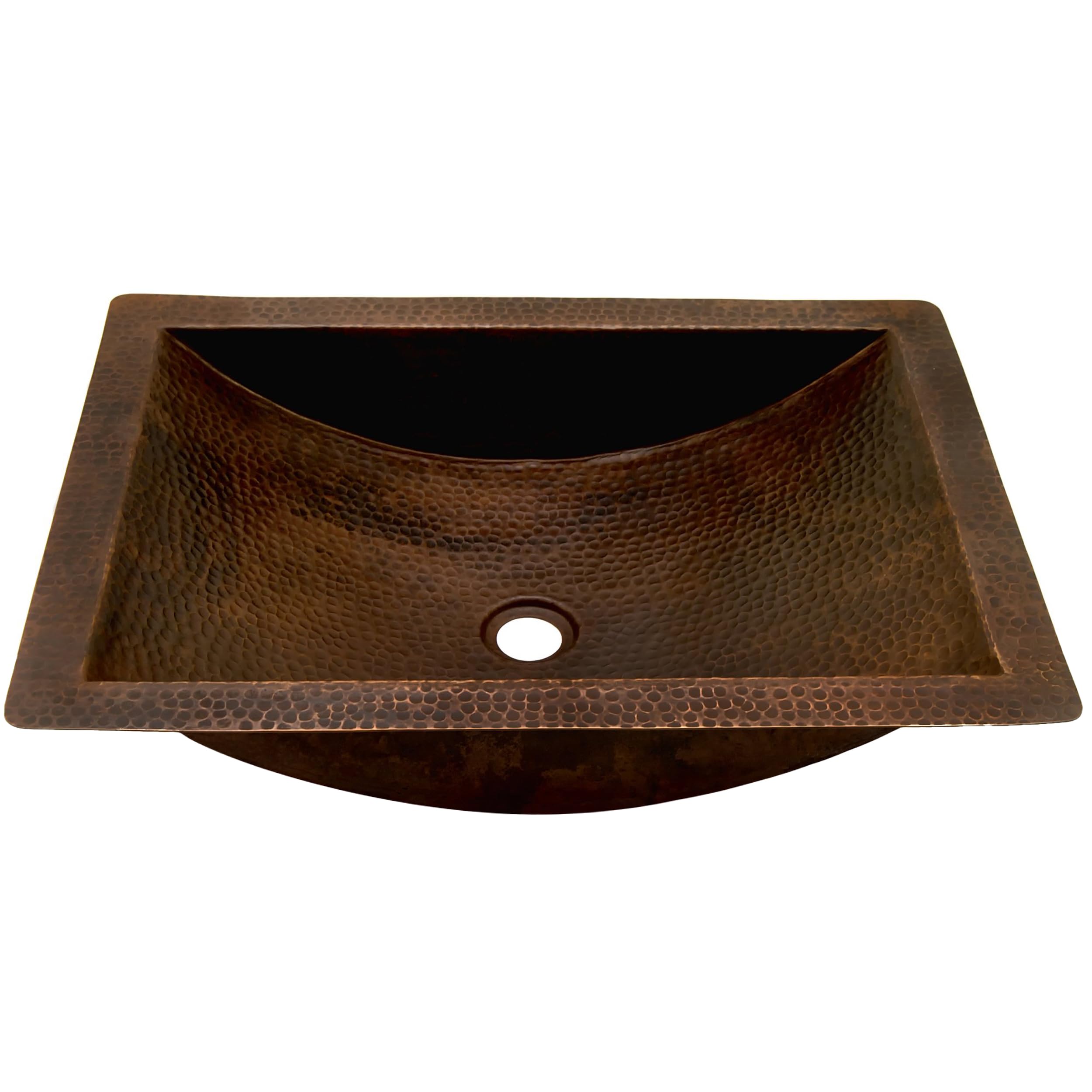 Novatto MERIDA Antique Copper Bathroom Sink - Vintage Style Vessel Sink for Bathroom Vanity, Farmhouse & Rustic Decor - Perfect for Master Bath, Powder Room & Guest Bathroom Renovation