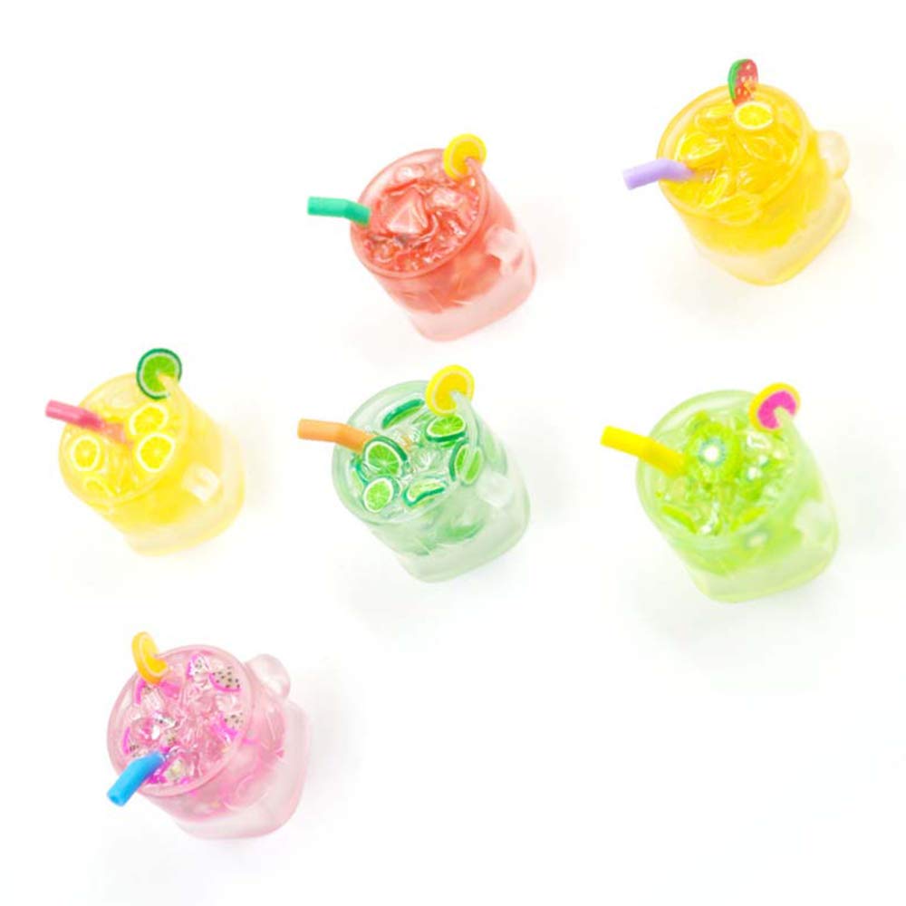 Colorful Resin Keycaps for Cherry MX - Fruit Juice Cup Design - Gaming Keyboard Accessories for Backlit Mechanical Keyboards