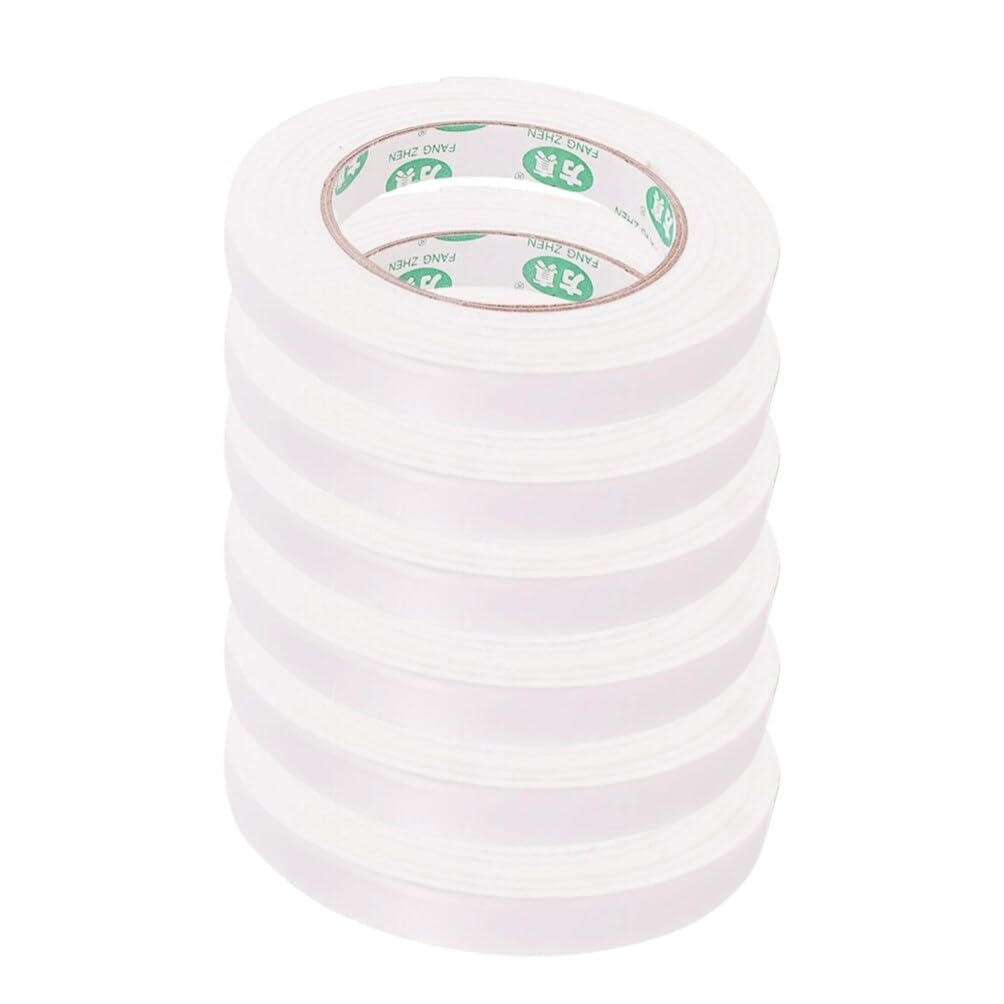 Double Sided Tape - 6 Rolls High Density Foam Tape with Strong Adhesive for Carpets, Home, Office, School, DIY Crafts & Window Sealing | Perfect for Mounting, Hanging Decorations & Weatherproofing