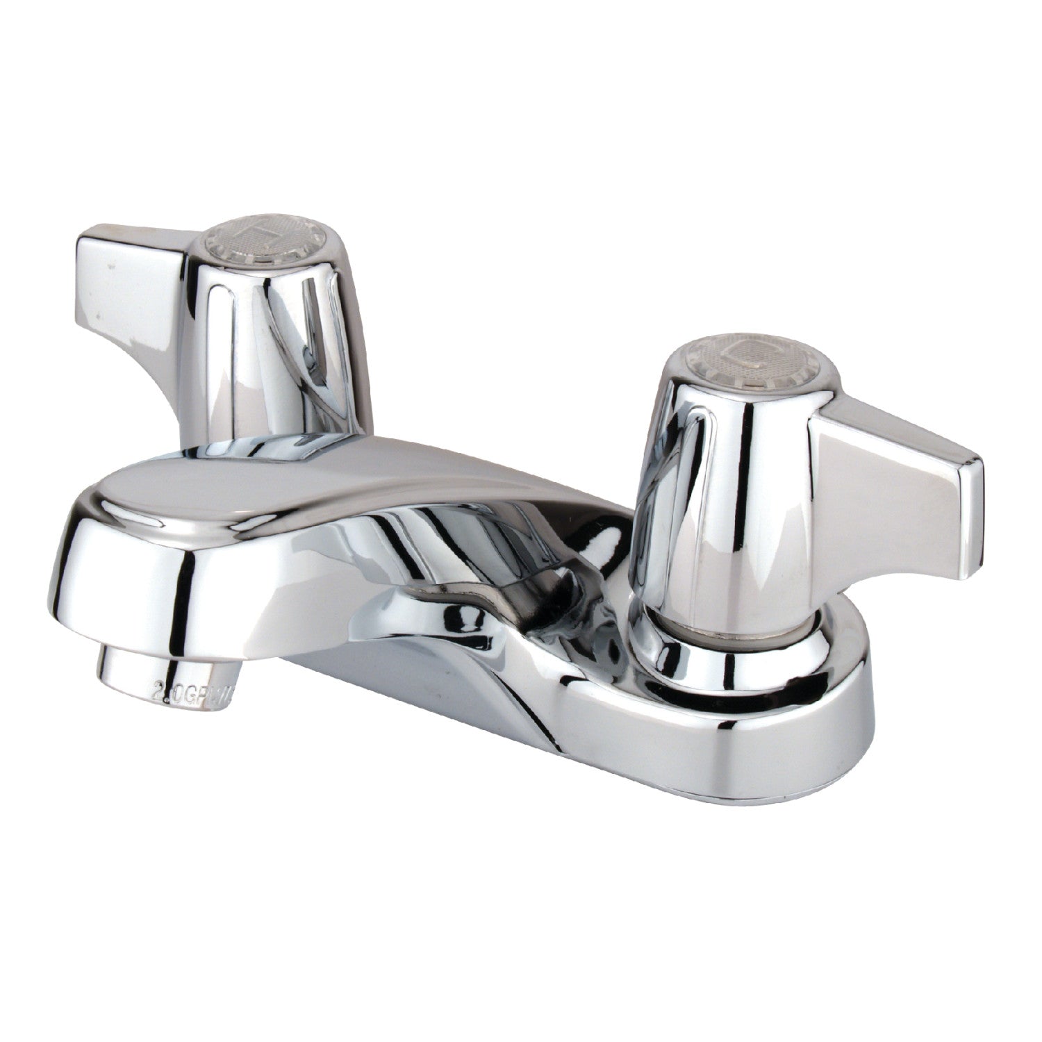 Americana GKB160LP Double Handle 2 Hole Deck Mount 4 Inch Centerset Bathroom Faucet in Polished Chrome - Perfect for Bathroom Vanity Sink and Powder Room Renovation
