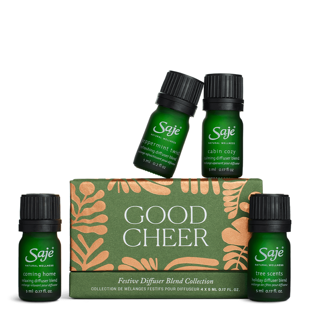 Good Cheer Festive Diffuser Blend Collection - Holiday Essential Oils for Aromatherapy & Home Fragrance - Perfect for Christmas, Parties & Relaxation