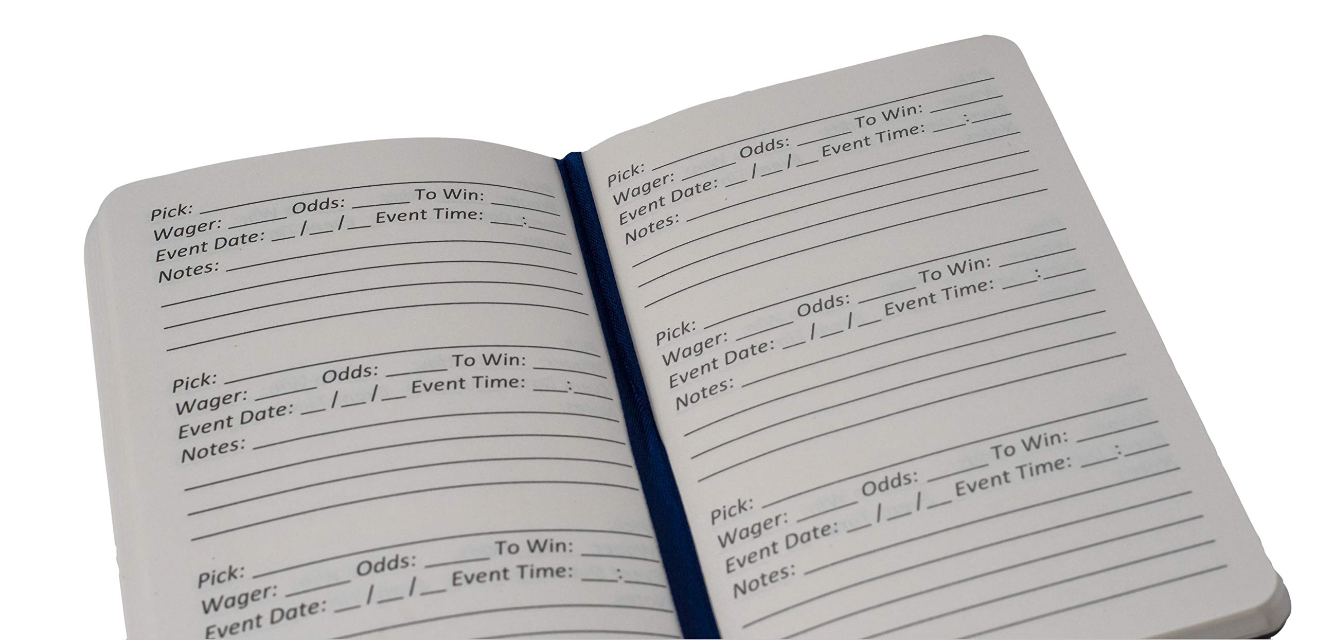MoneyLine Sports Betting Notebook - 3.5 x 5.5 Inch Betting Tracker Journal with 100 Pages - Navy Blue Football Basketball Baseball Sports Gambling Log Book - Perfect for Tracking Wagers, Odds & Results On-The-Go