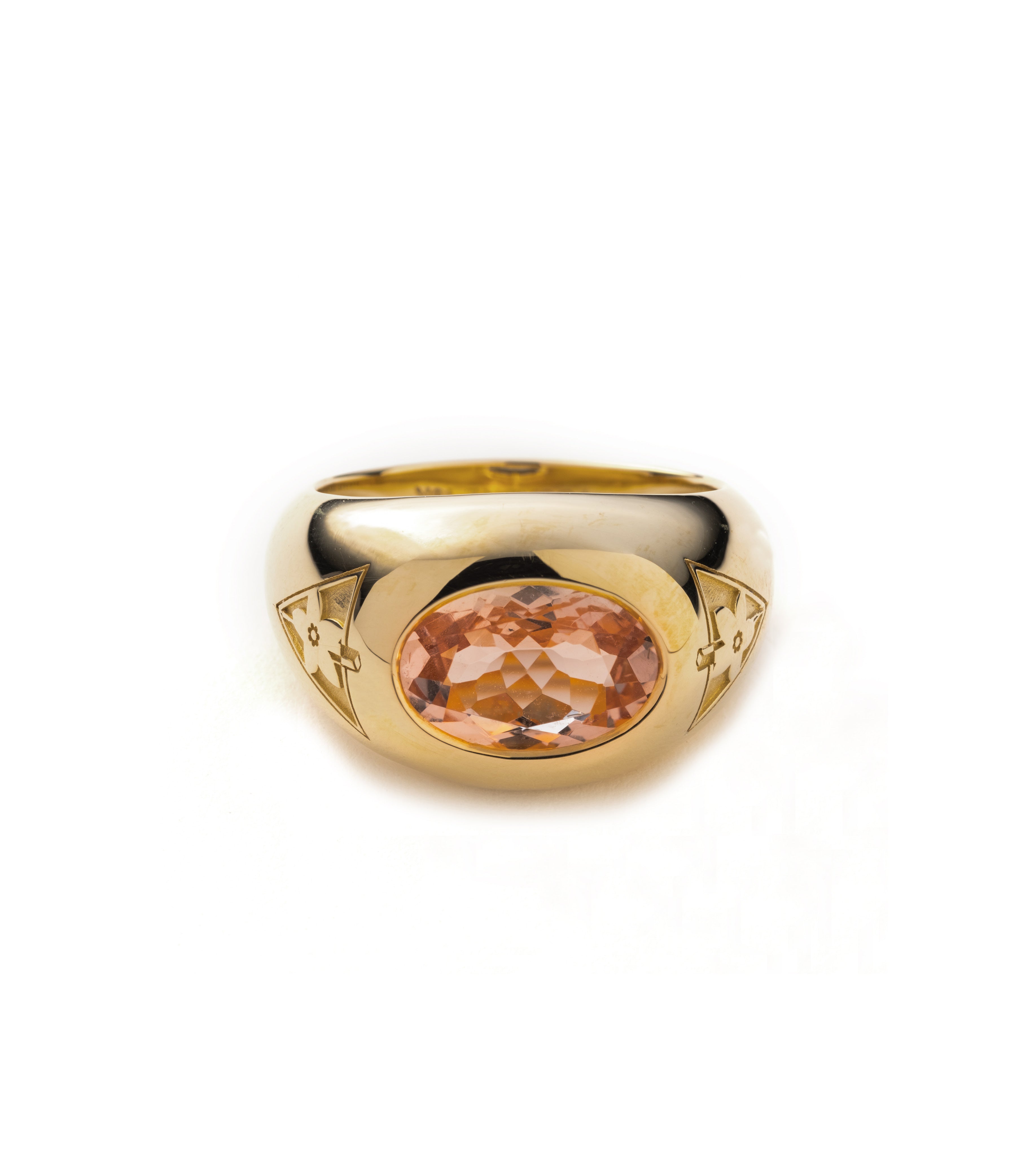 6.44 Ct Unique Morganite Gemstone Ring in 14K Yellow Gold – Elegant Engagement, Wedding, or Anniversary Jewelry Gift for Her