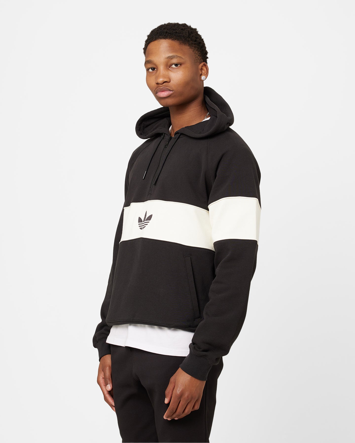 Adidas Hack NY Hoodie for Men - Black Zip Up Hooded Sweatshirt | Comfortable & Stylish Casual Wear for Gym, Running & Everyday Use