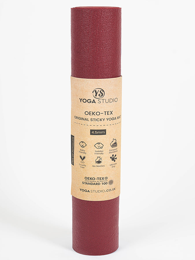 Eco-Friendly Oeko Tex Certified 4.5mm Extra Long & Wide Yoga Mat for Home & Studio Practice - Perfect for Hot Yoga, Pilates, and Meditation