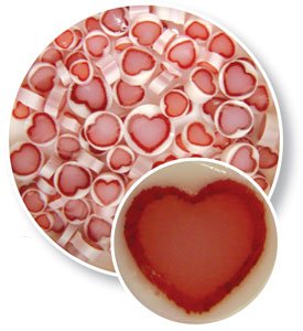 Red Heart Millefiori Glass Beads - 90 COE for Jewelry Making, Stained Glass & DIY Crafts | Perfect for Necklaces, Earrings & Home Decor Projects