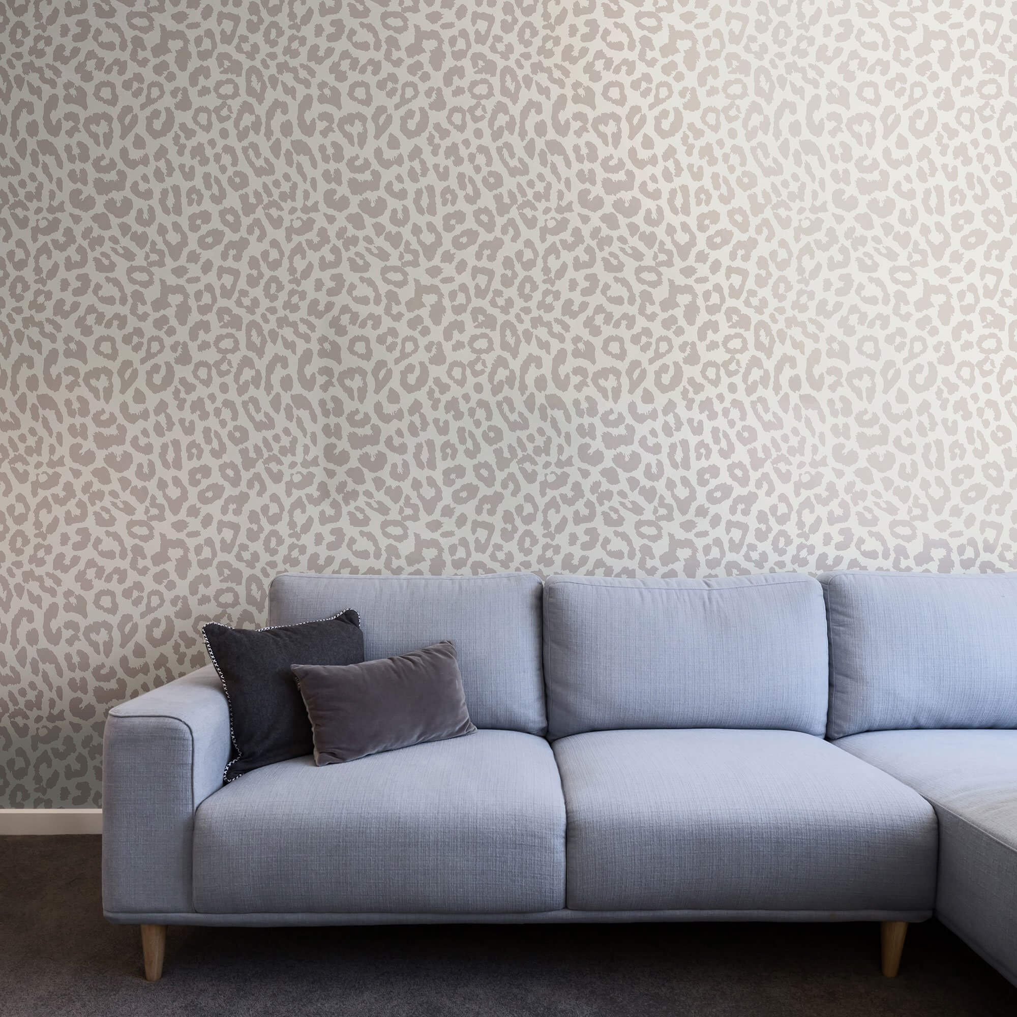 Self-Adhesive Animal Print Wallpaper - Peel & Stick Removable Tan Faux Fur Pattern Wall Covering for Bedroom, Living Room, Nursery Decor
