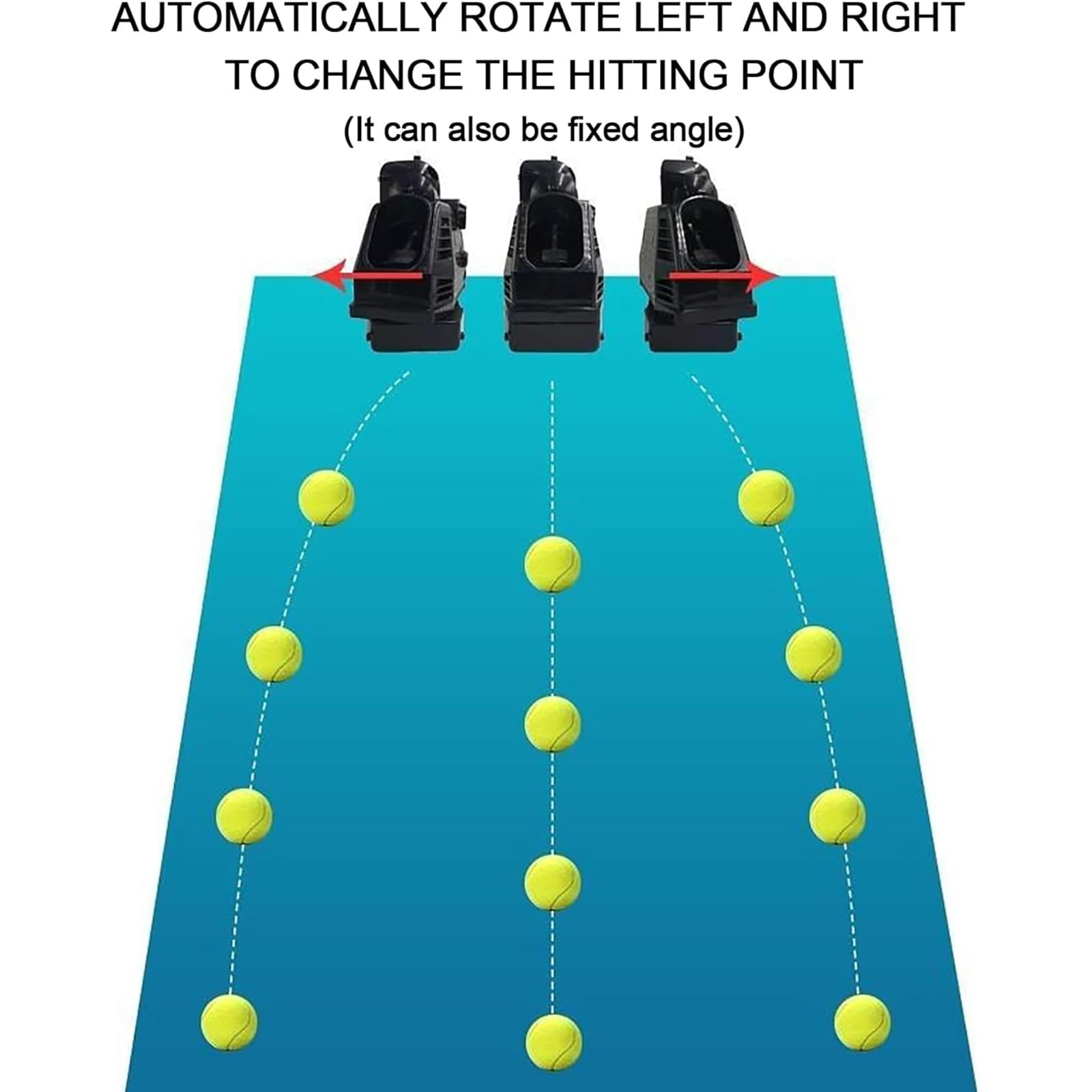 Best Tennis Ball Machine for Solo Practice - Automatic Ball Tosser with 30 Ball Capacity, Adjustable Speed & Frequency - Perfect for Tennis Training, Drills & Fitness Workouts