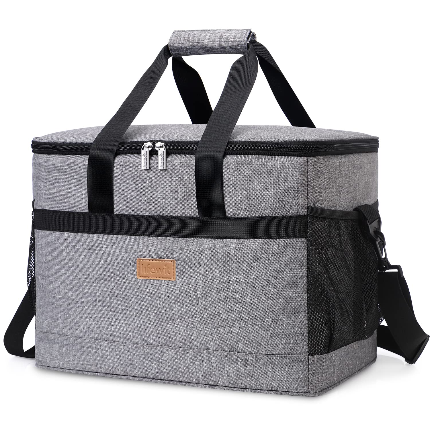 Lifewit Collapsible Insulated Cooler Bag - 50 & 40 Can Capacity, Leakproof Soft Tote for Camping, BBQ, Picnics, Beach Trips, and Family Outdoor Adventures