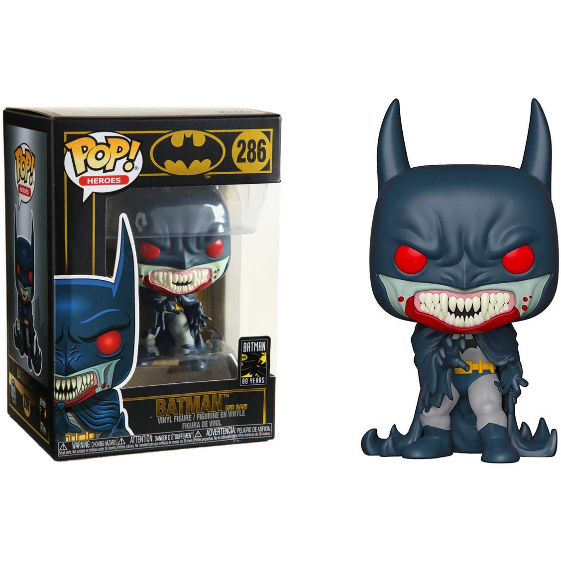 Batman Pop! Vinyl Figure - Red Rain Version (286) | Collectible DC Comics Superhero Action Figure for Display, Gifts & Comic Book Fans