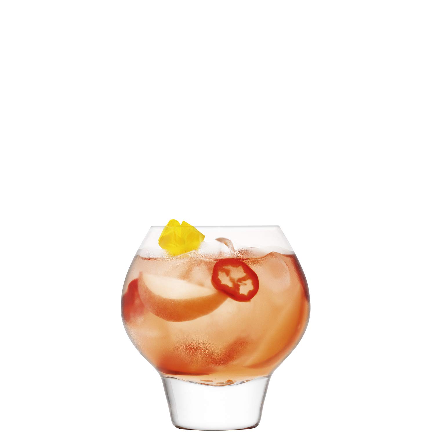 LSA International 12.8 oz Clear Rum Balloon Tumbler Glass - Perfect for Cocktails, Whiskey, Bourbon & Home Bar Decor