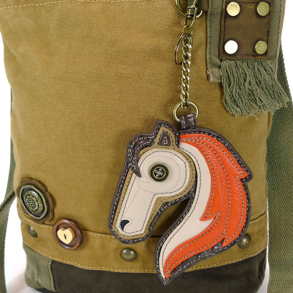 Chala Patch Crossbody Bag - Stylish Horse Head Design in Brown Leather | Perfect for Everyday Use, Travel, and Fashion Accessories