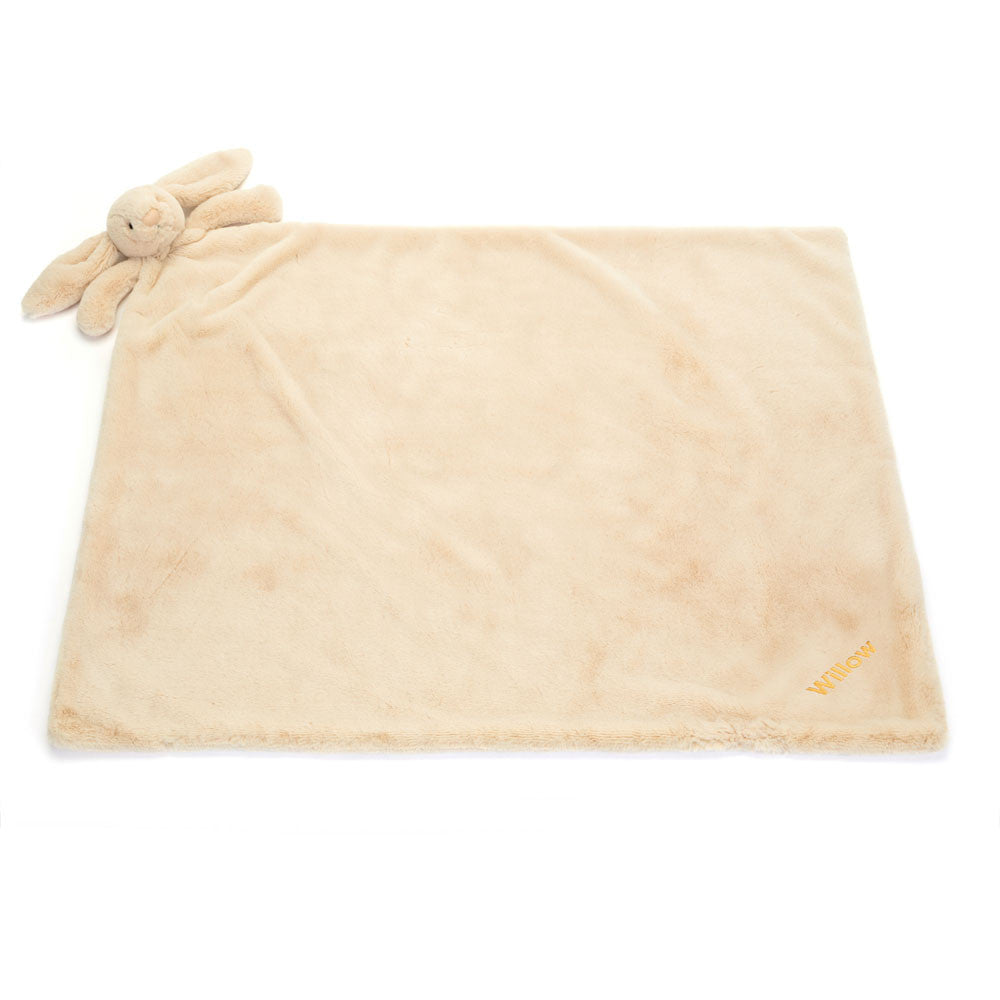 Bashful Luxe Bunny Willow Blankie - Ultra Soft Plush Baby Blanket for Newborns & Toddlers - Perfect for Nursery, Stroller, and Cuddling