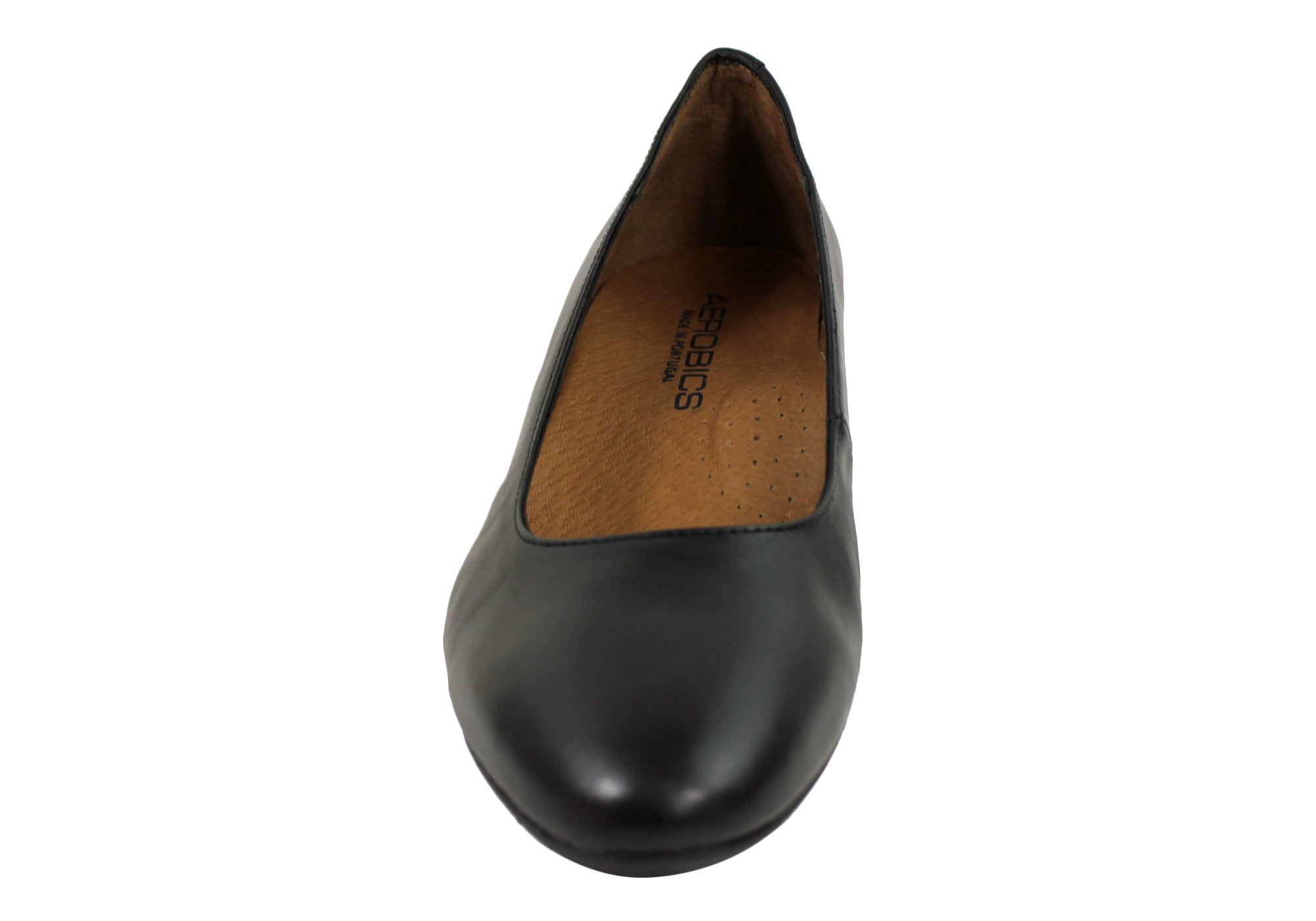 Women's Classic Leather Court Shoes for Aerobics & Hostess - 35 Size - Handmade in Portugal - Perfect for Dance, Work & Formal Events