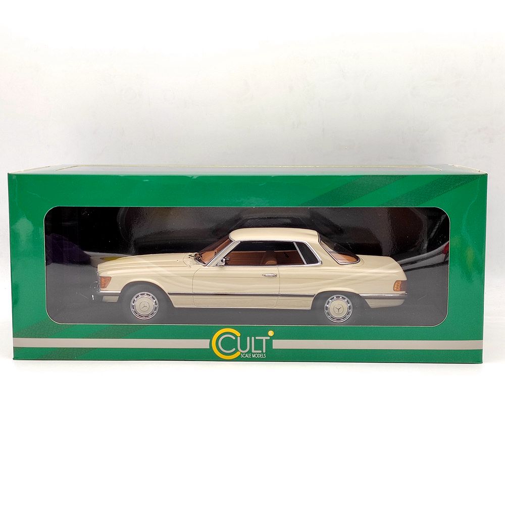 1:18 Scale Mercedes Benz 350 SLC W107 1973 Limited Edition White Resin Model Car - Collectible Diecast for Display, Gifts & Car Enthusiasts