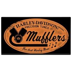Harley Davidson Motorcycle Mufflers - Black & Brown Exhaust Pipes for Loud Roaring Sound | Perfect for Cruiser Bike Upgrades & Performance Enhancement