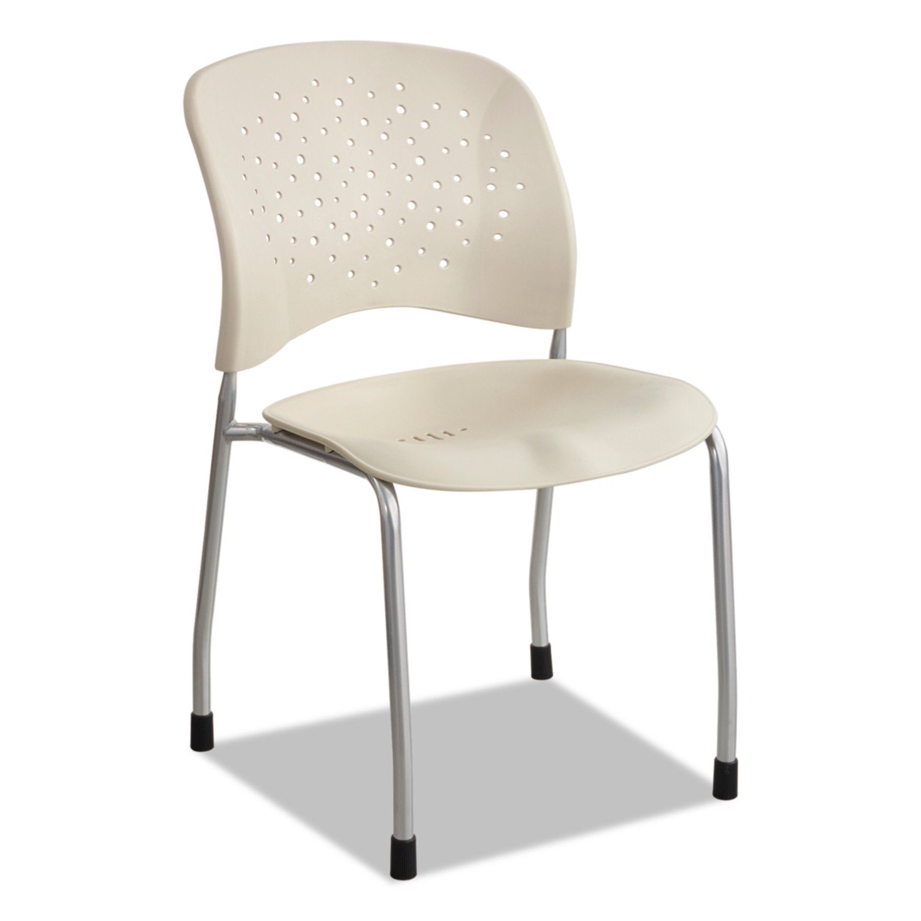 Safco Products 6805LT Reve Guest Chair with Round Back and Straight Legs, Set of 2, Latte Finish – Perfect for Office Reception, Conference Rooms, and Waiting Areas