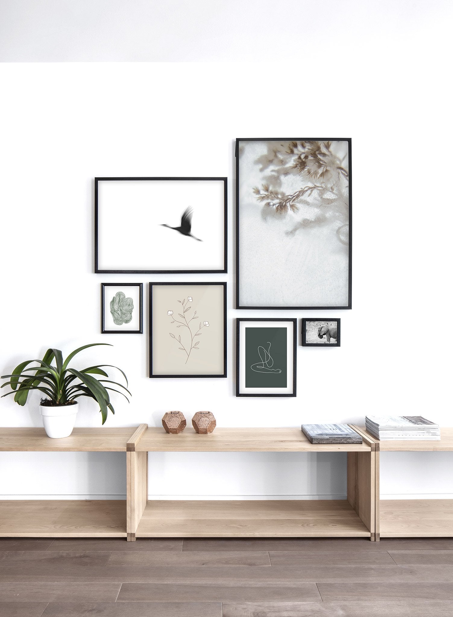 Beautiful Icy Petals Poster - Winter Floral Wall Art Decor for Living Room, Bedroom & Office - Perfect for Home and Office Decoration