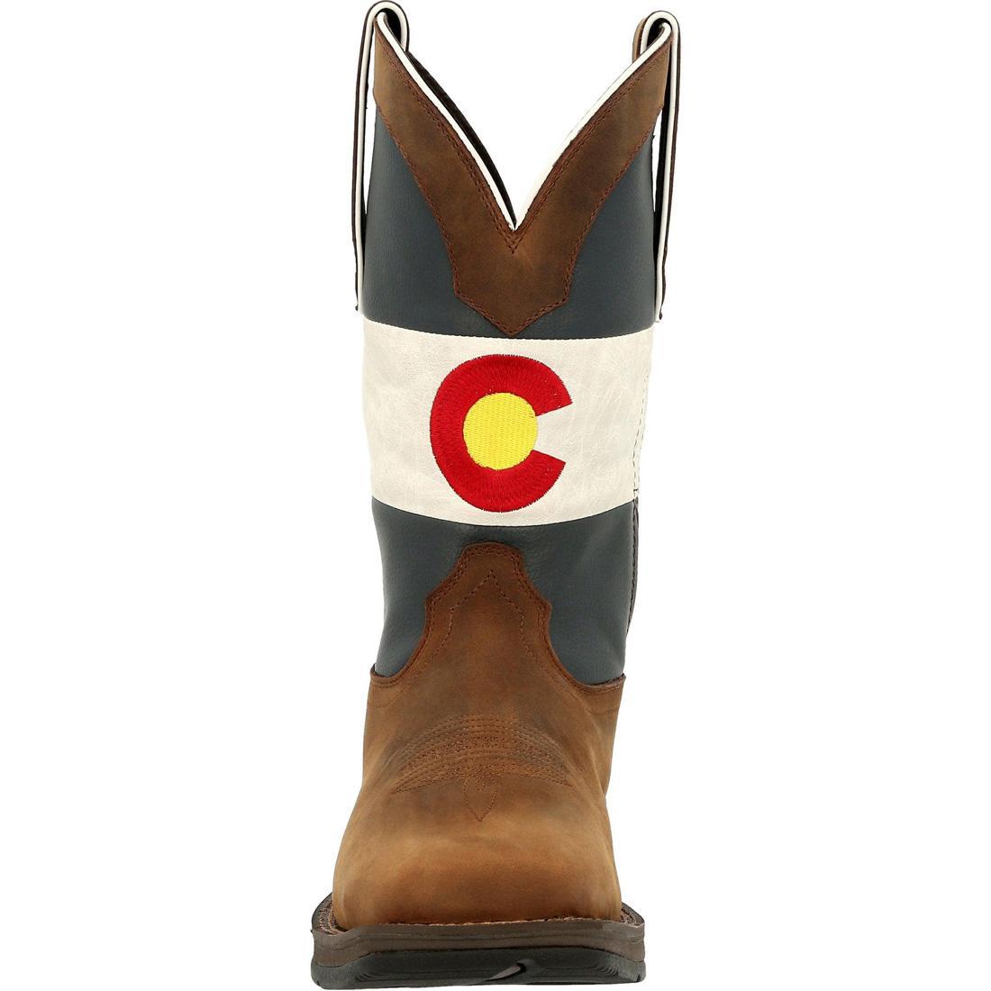 Rebel Colorado Flag Western Boots for Men & Women - Stylish Cowboy Boots with State Pride - Perfect for Rodeo, Country Music Festivals & Western Fashion