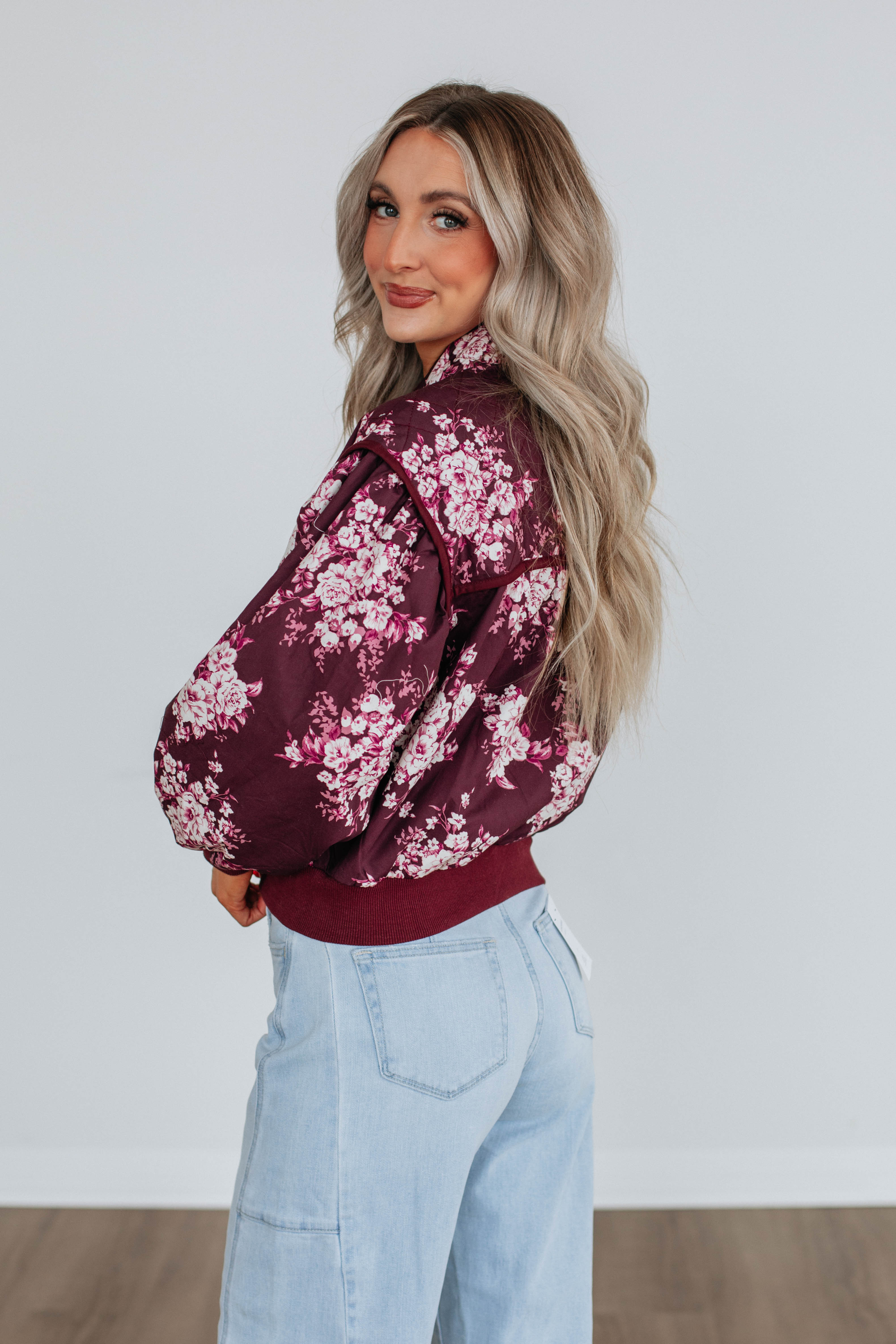 Dasha Quilted Bomber Jacket for Women - Stylish Wine Red Outerwear for Fall & Winter | Perfect for Casual Outings, Date Nights & Travel