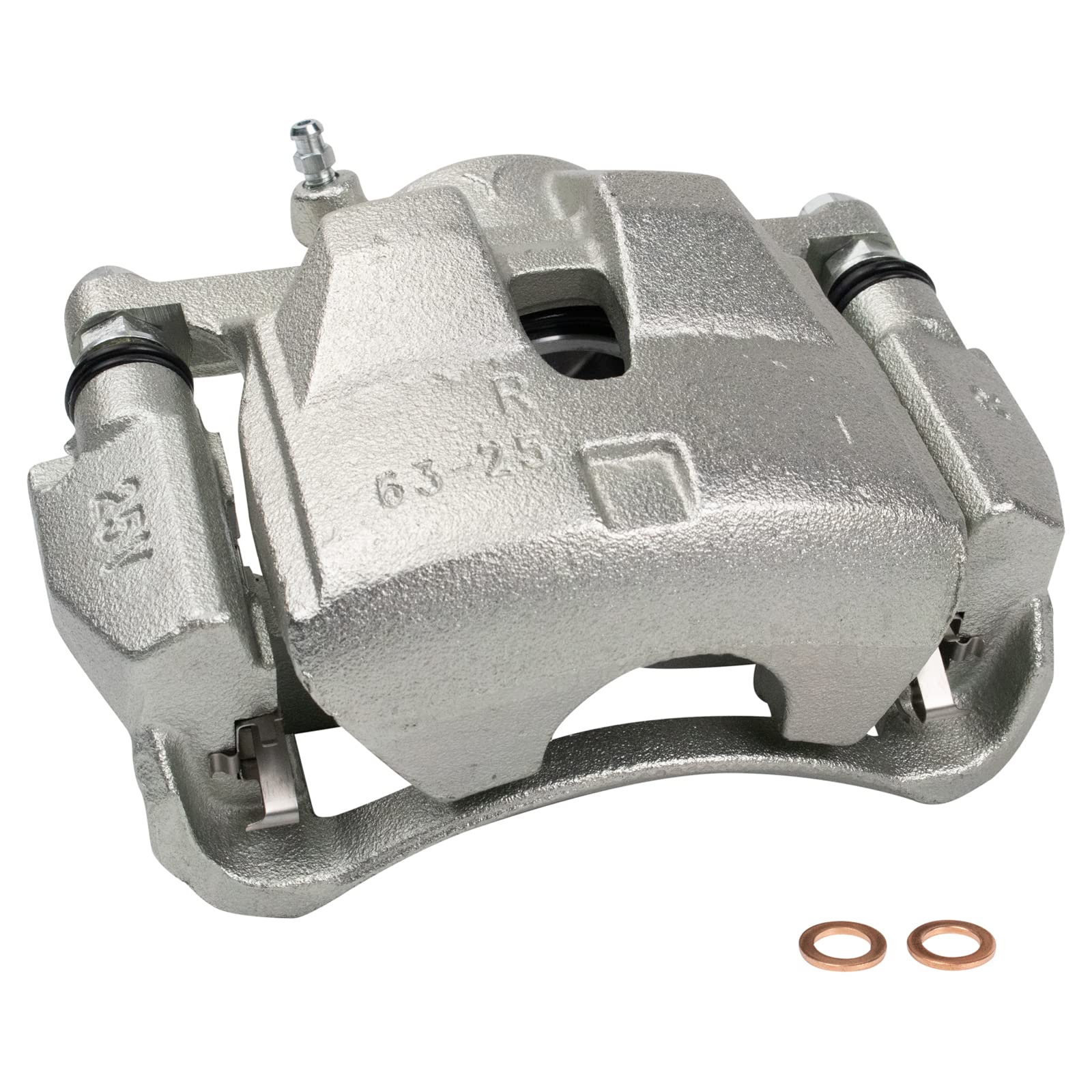 TRQ Premium Front Brake Pad & Rotor Kit - Semi-Metallic Vented G-Coated Brake Caliper Set - Compatible with 2006-2012 Toyota RAV4 - Perfect for City Driving & Highway Commuting