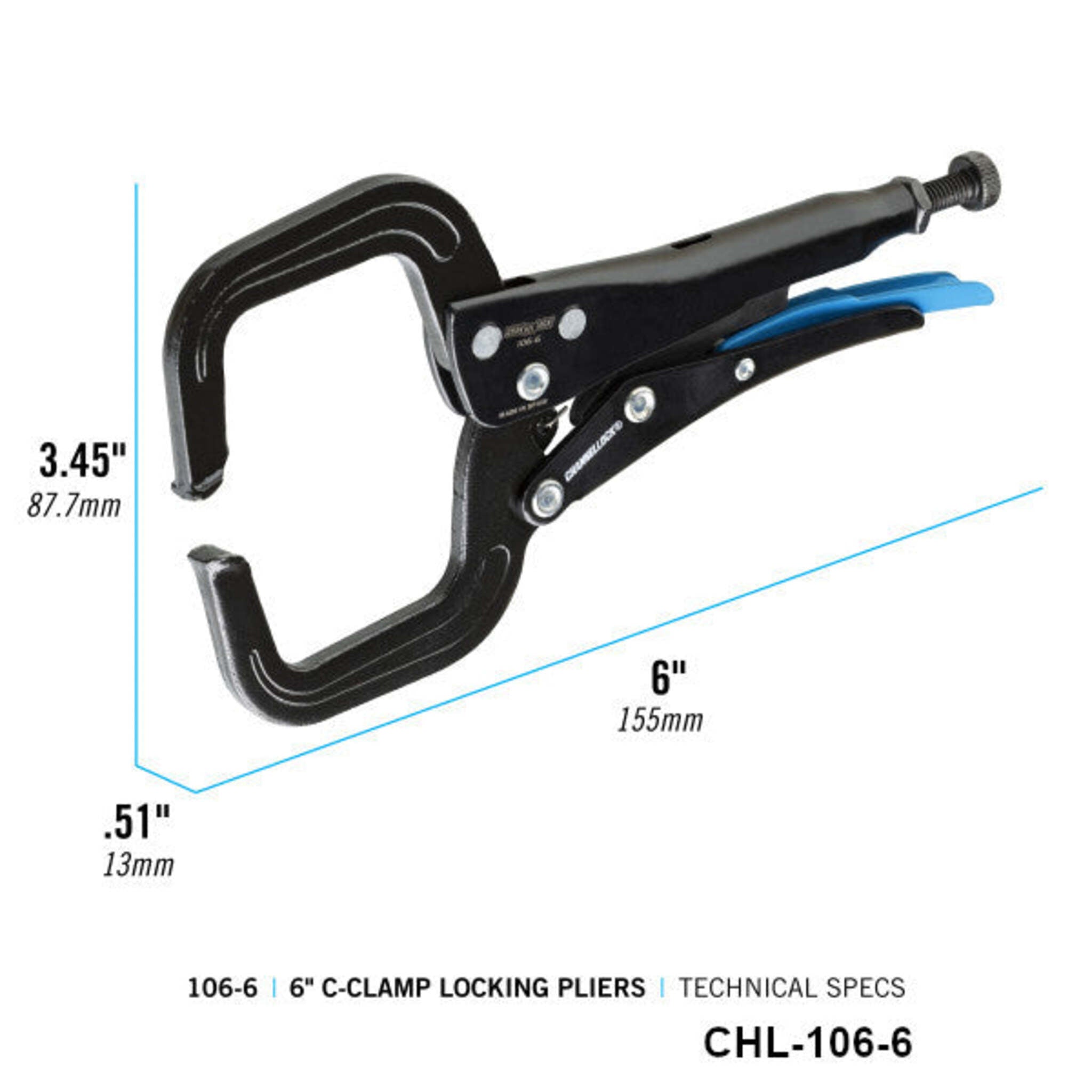 CHANNELLOCK 106 Series C Clamp Locking Pliers - 6