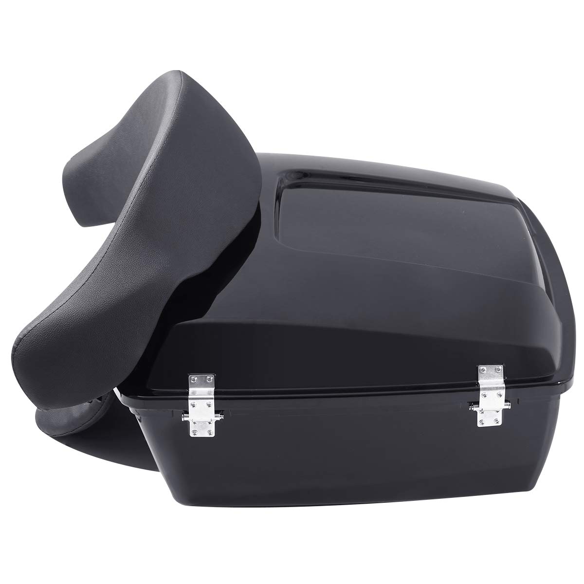XFMT Chopped Tour Pack Trunk Back & Chrome Mounting Rack for Harley Davidson Touring 2009-2013 Models (FLHR, FLHRC, FLHT, FLHX, FLTR, FLTRX, FLHRSE5, FLHXSE/2/3, FLTRSE3) - Heavy Duty Docking Hardware Kit for Secure Installation | Perfect for Long Distance Rides, Road Trips & Custom Motorcycle Upgrades