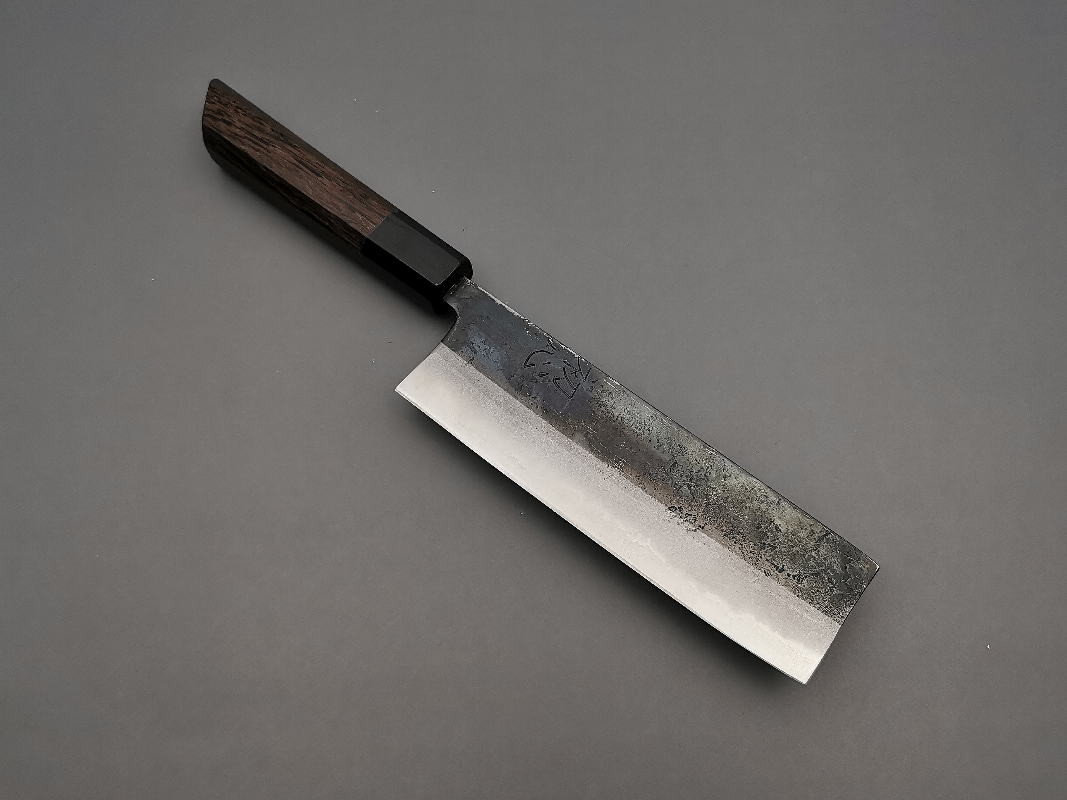 Hatsukokoro Kurosagi Nakiri Japanese Chef Knife - High Carbon Steel Blade for Precision Slicing, Dicing & Chopping - Perfect for Sushi, Vegetables & Meat Preparation