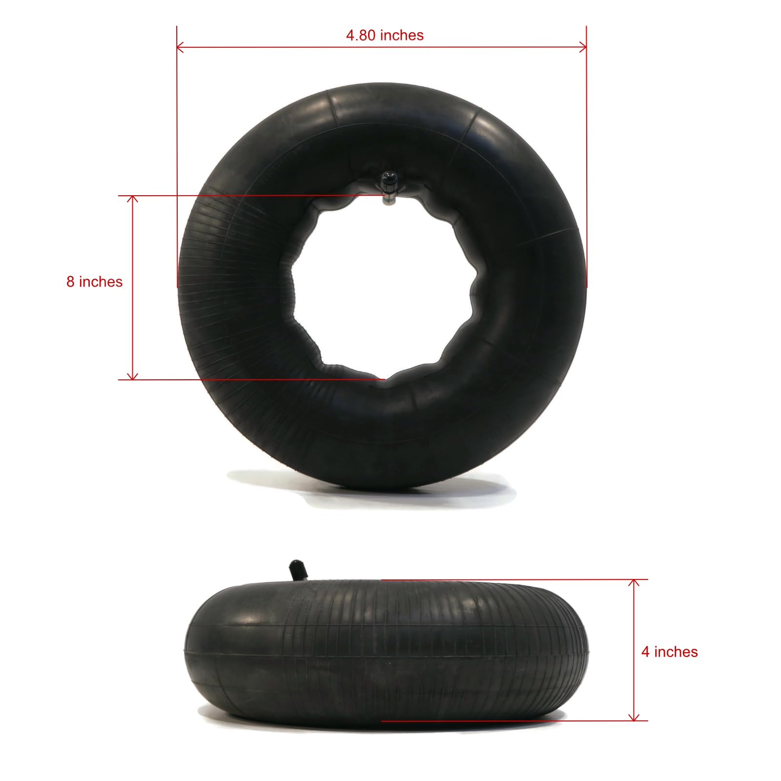 (2 Pack) 4.80x9 & 4.00x9 TR13 Straight Valve Stem Tire Inner Tubes - Compatible with Toro Lawn Mowers - Perfect for Lawn Care, Landscaping and Garden Maintenance by The ROP Shop