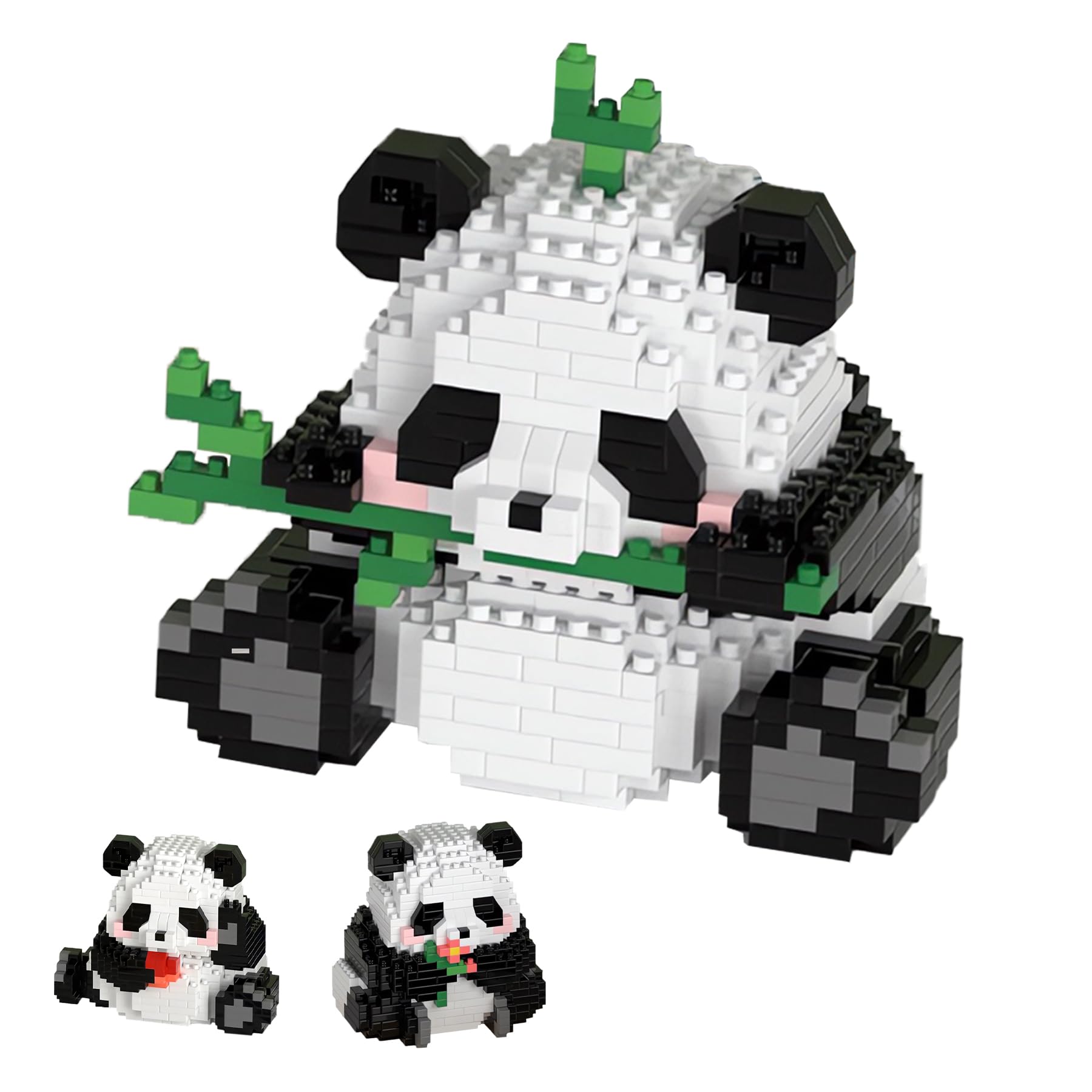 Zinuo 3-in-1 Panda Building Blocks Set - 720 Pieces STEM Educational Toys, Creative Animal Bricks Figures for Kids Ages 9+ | Perfect for Birthday Gifts, Classroom Activities & Family Bonding Time
